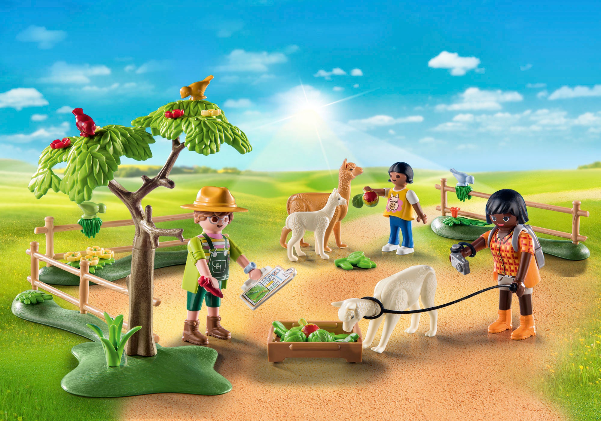 Playmobil® Konstruktions-Spielset »Alpaka-Wanderung (71251), Country«, teilweise aus recyceltem Material; Made in Europe