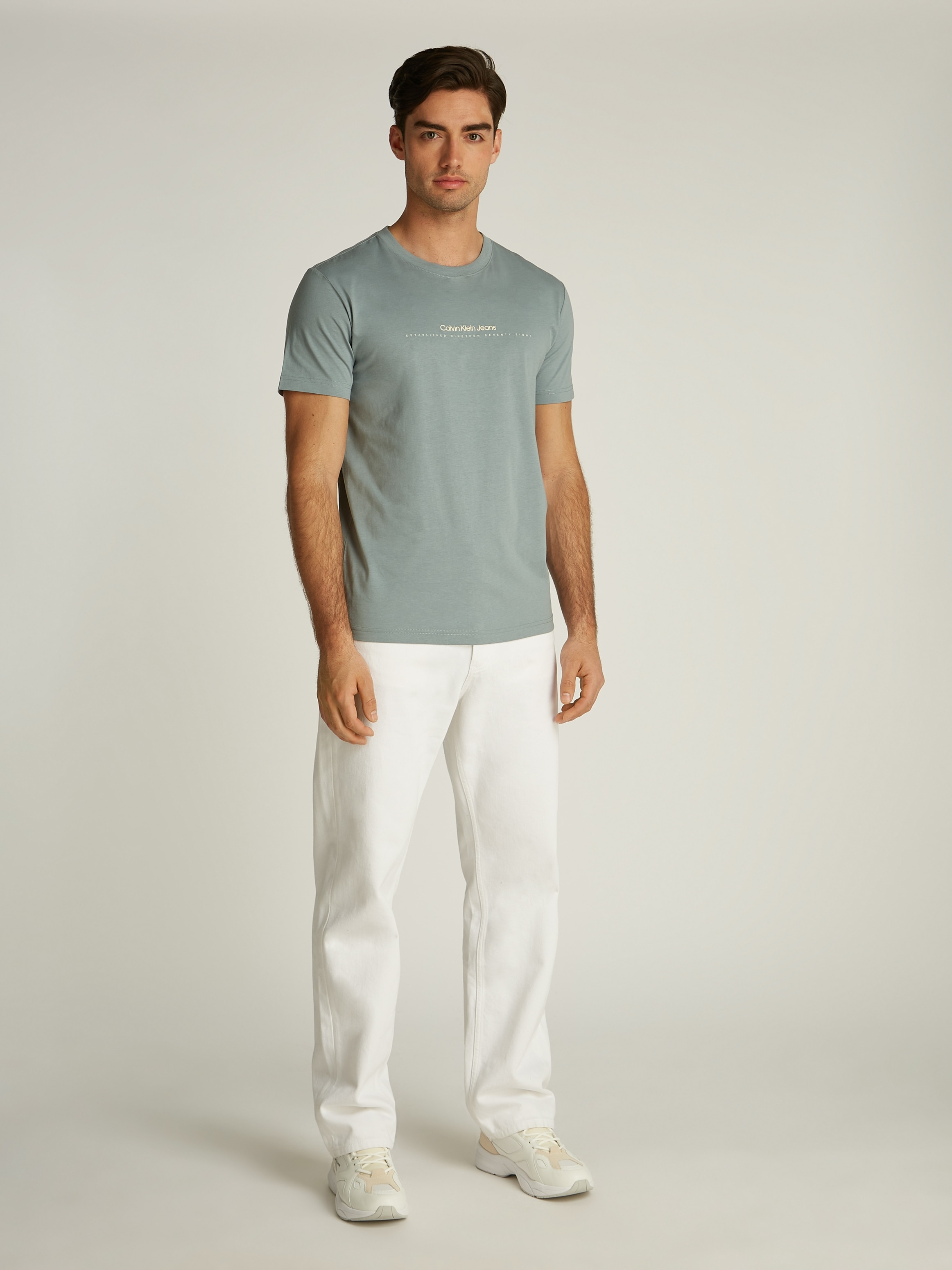 Calvin Klein Jeans Rundhalsshirt »MINIMAL LOGO TEE«, Logodruck