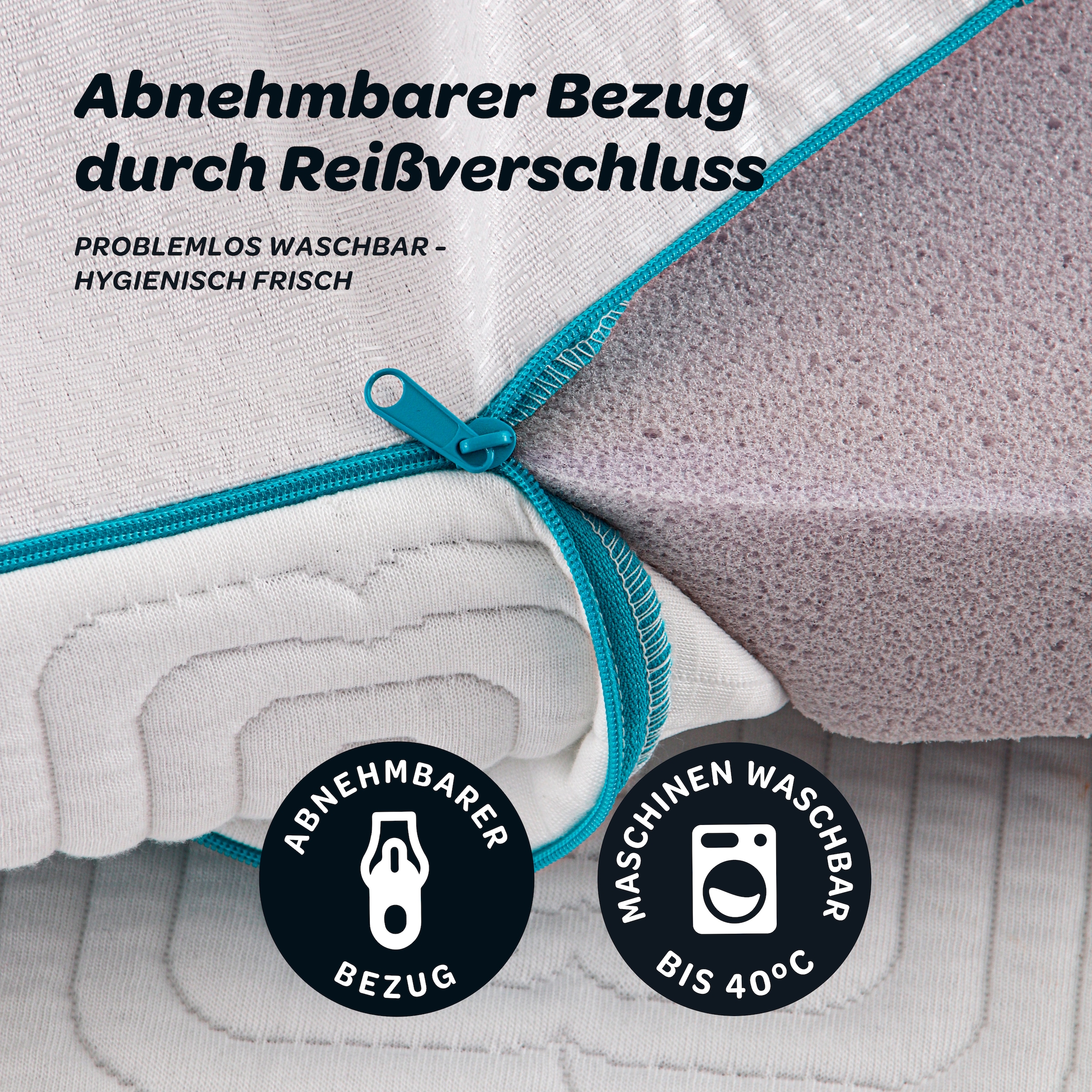 Dunlopillo Topper »Balance, Premium Gelschaumtopper 90x200 & 140x200 cm« punktgenaue Körperanpassung, unterstützt ergonomische Liegeposition