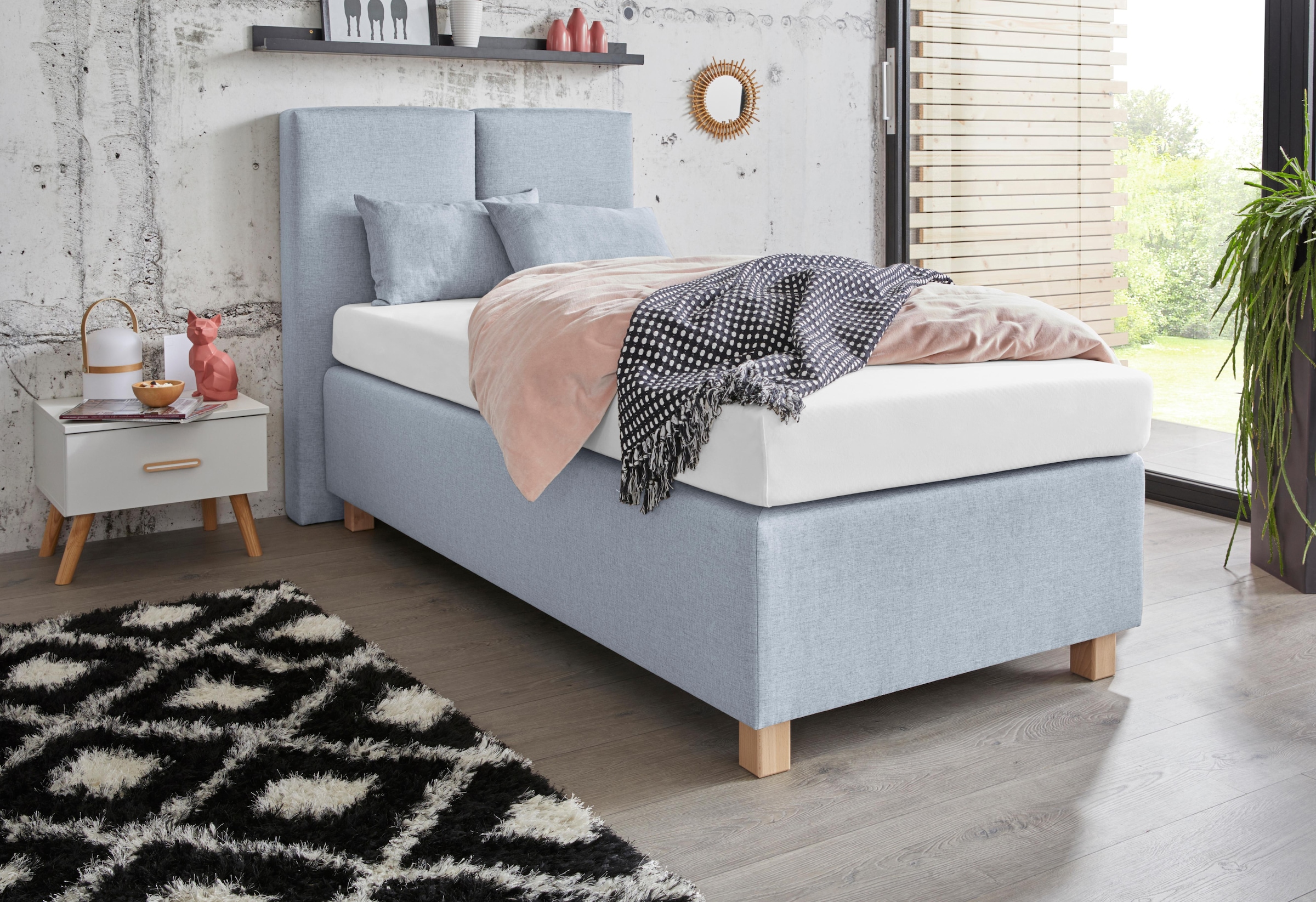 Westfalia Schlafkomfort Boxspringbett, mit Zierkissen