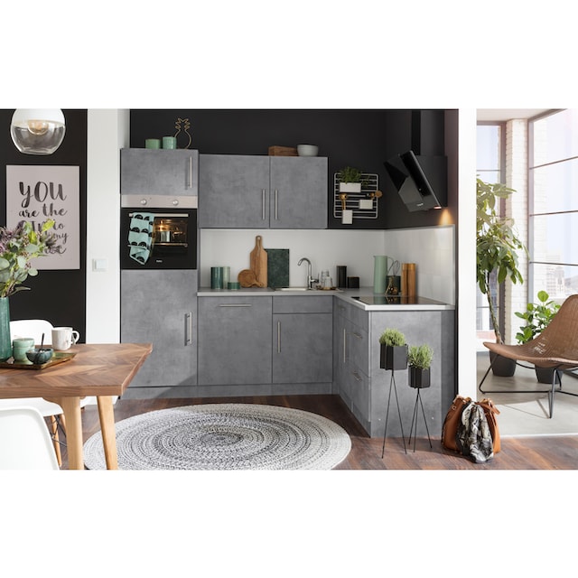 wiho Küchen Winkelküche »Cali«, mit E-Geräten, Stellbreite 230 x 170 cm im  OTTO Online Shop