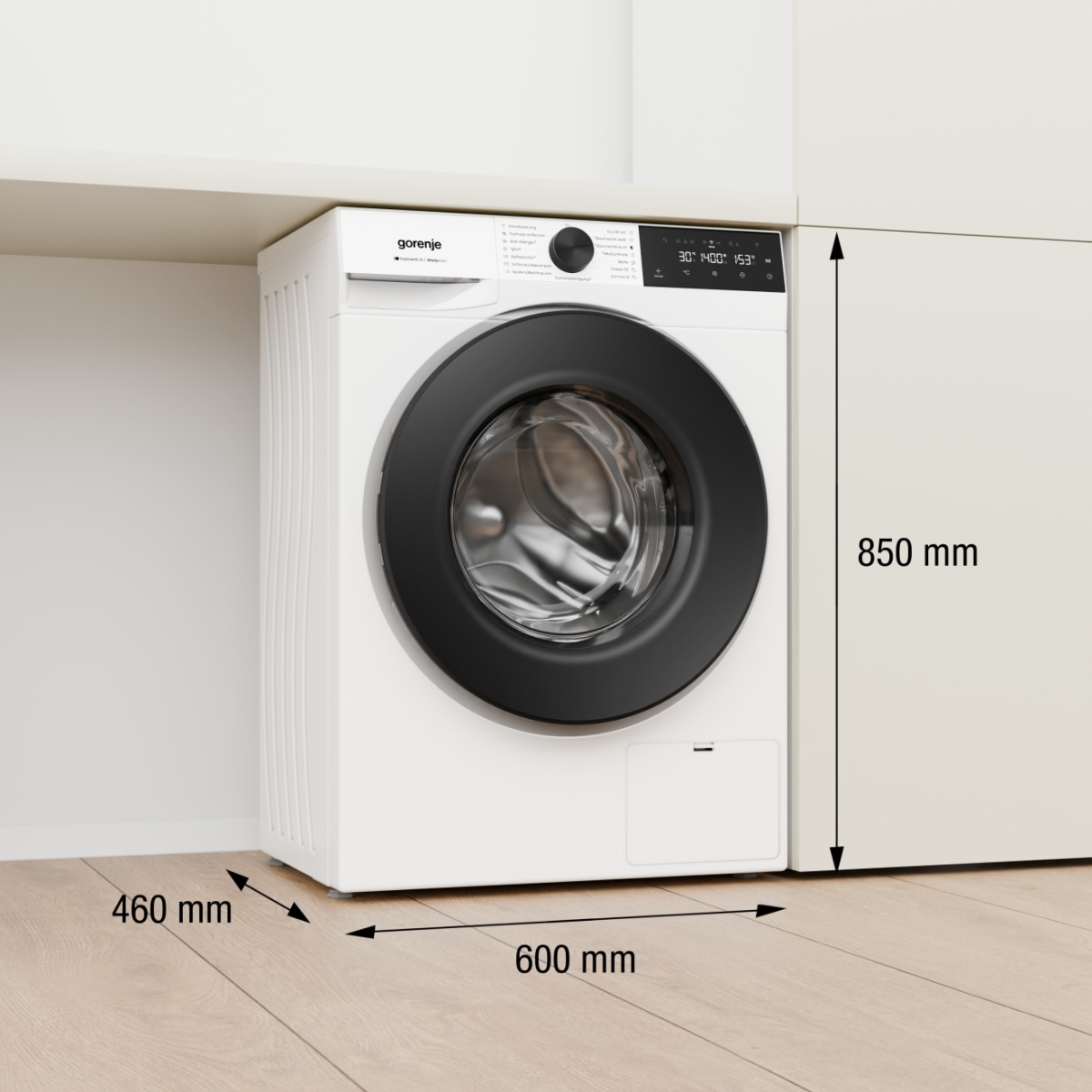 GORENJE Waschmaschine G400 »Wave G4S74A21« 7 kg 1400 U/min 20% besser als Energieklasse A, Trommelreinigungsprogramm