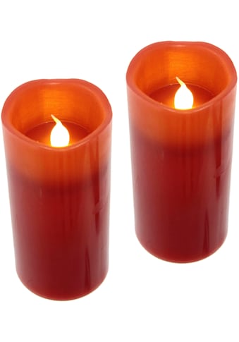 LED-Kerze »Batteriebetriebene LED-Kerzen aus Echtwachs, Höhe ca. 12,5 cm«