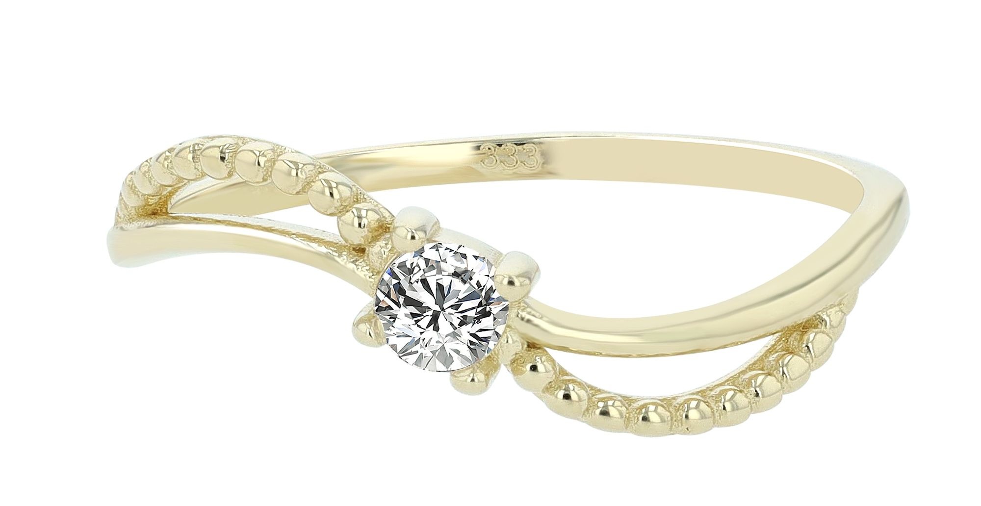 Adelia´s Fingerring »Damen Ring aus 333 Gold mit Zirkonia«