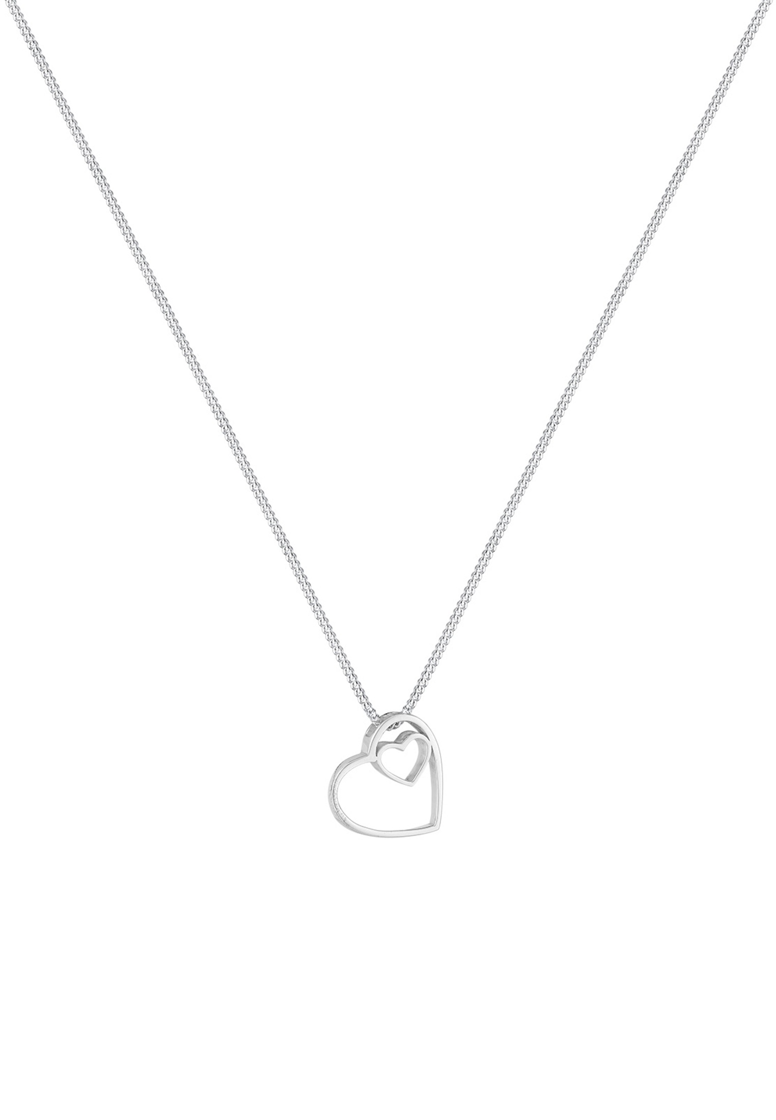 Elli Kette mit Anhänger »Halskette Herz Cut Out 925 Sterling Silber«