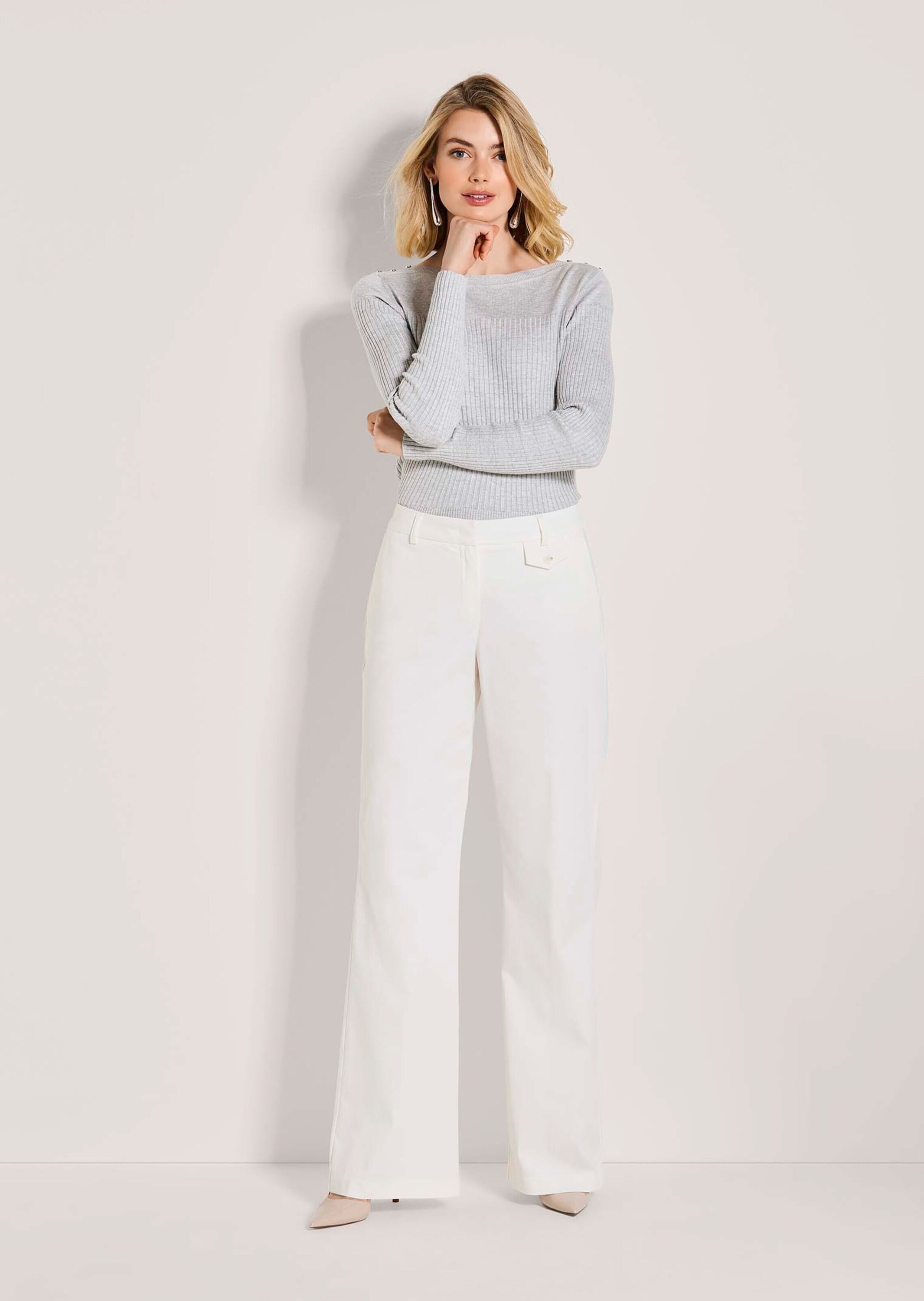 MADELEINE Stoffhose »Palazzohose Sommerhose mit Formbund«