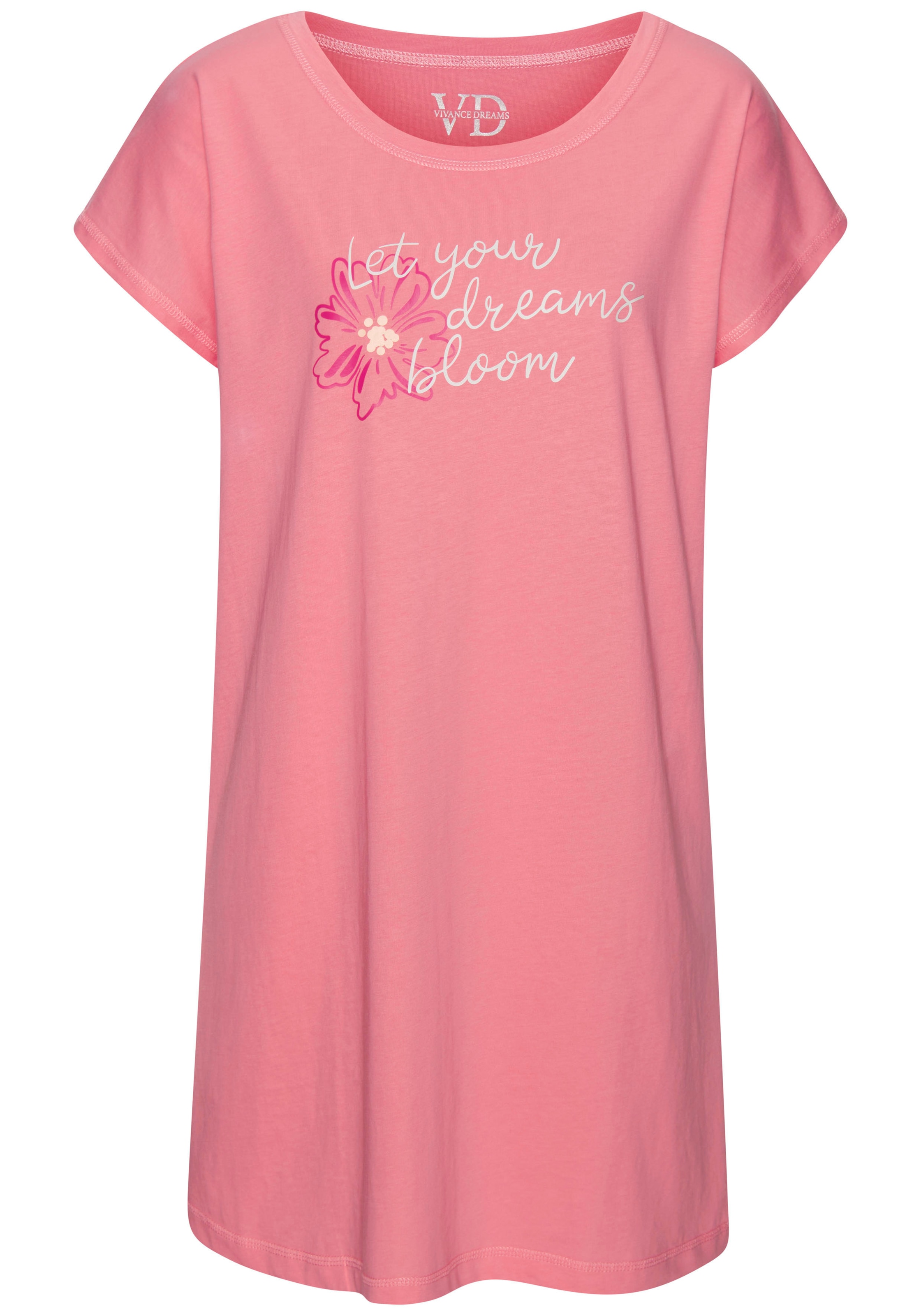 Vivance Dreams Nachthemd 1-teilig,  mit schönem Frontprint