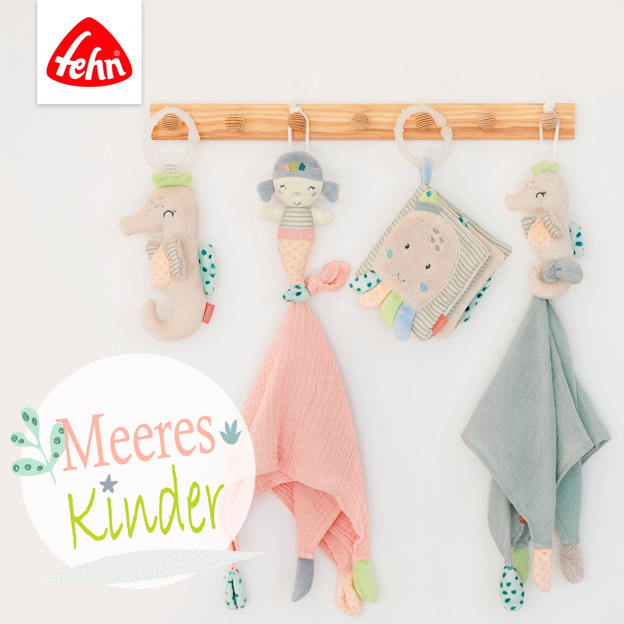 Fehn Greifspielzeug »Meereskinder, Activity-Oktopus«, zur Befestigung an Kinderwagen, Babyschale oder Bett