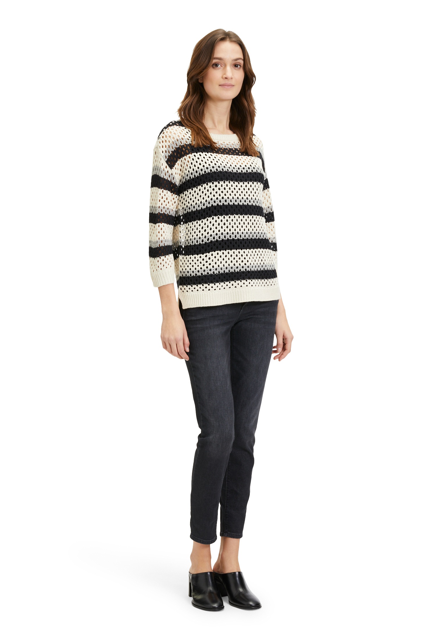 Betty Barclay Rundhalspullover »Grobstrick-Pullover mit Streifen«