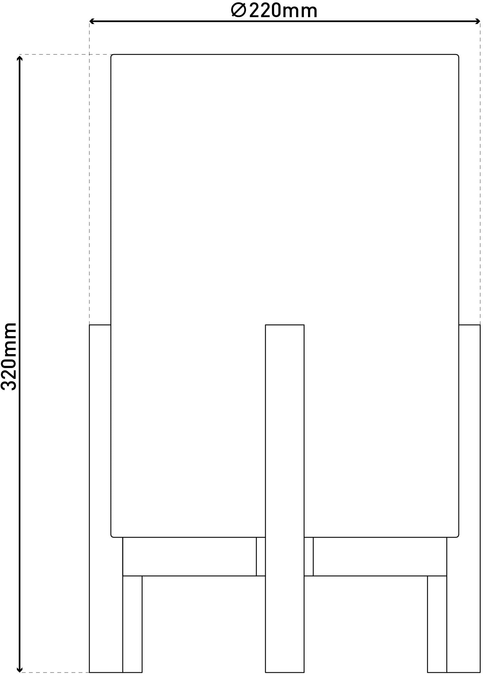 näve Tischleuchte »Matida«, 1 flammig, Leuchtmittel E27 | ohne Leuchtmittel, 1xE27 exkl., Holzgestell, Textilschirm natur, H: ca. 52cm, D: ca. 22cm