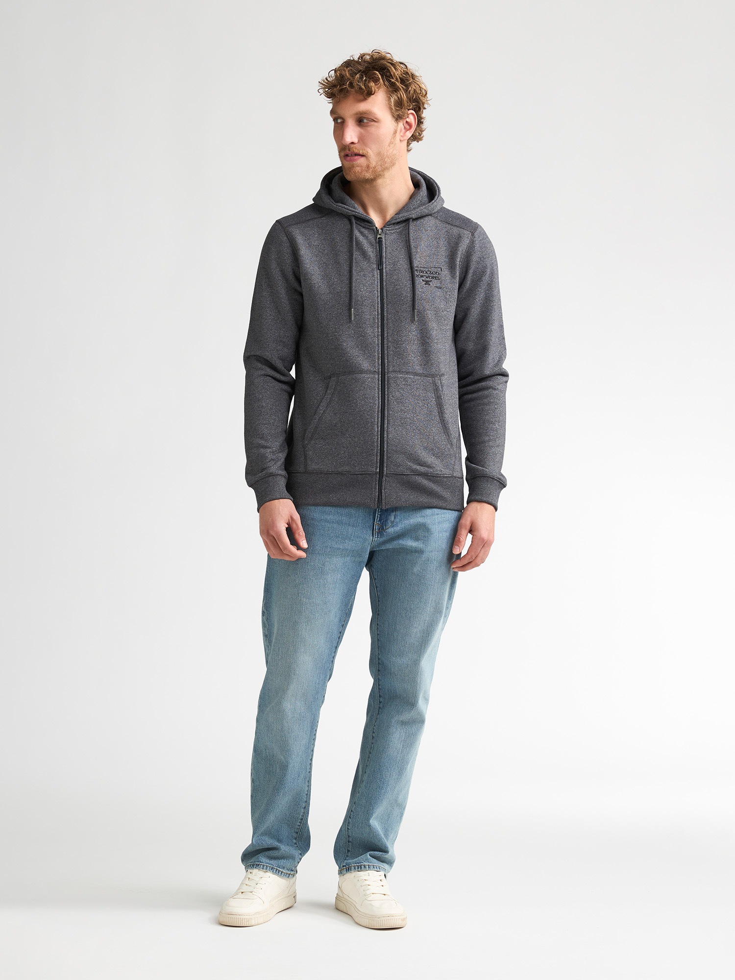 Petrol Industries Kapuzensweatshirt , mit Reißverschluss und Eingrifftaschen
