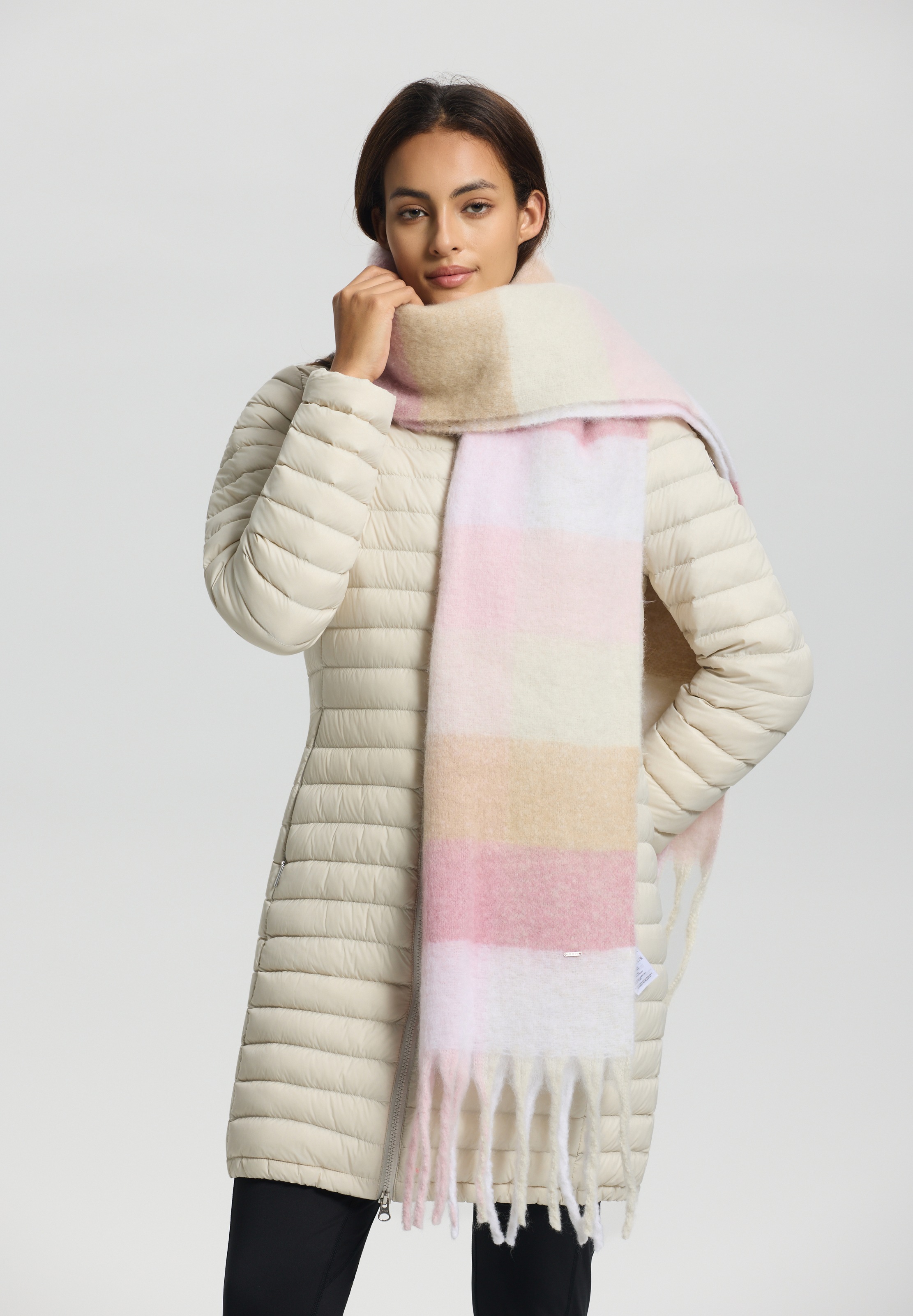 Luhta Schal »LUHTA NAANJOKI« für Erwachsene, mit Fransen, mit Logo-Label