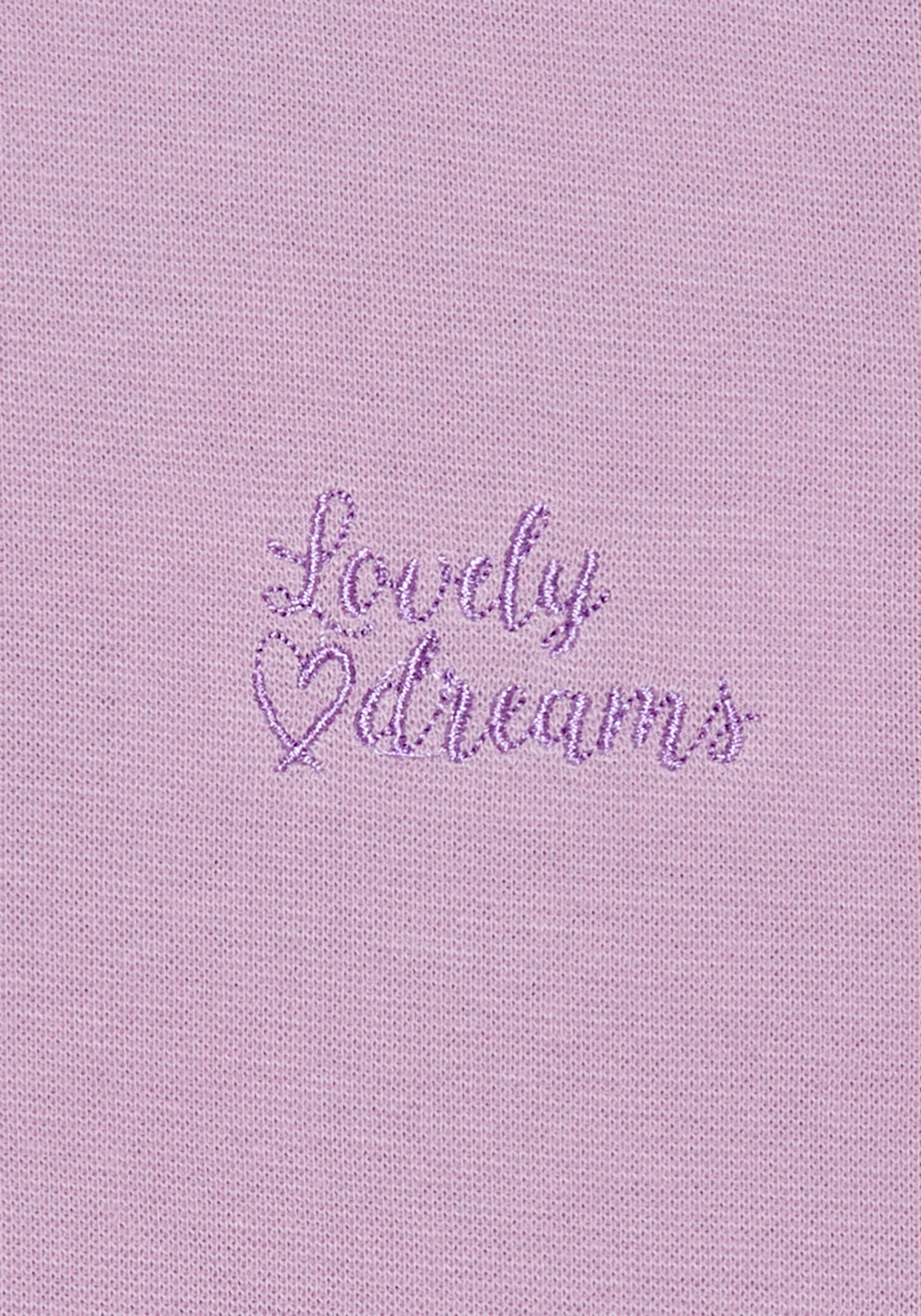 Vivance Dreams Pyjamaoberteil 1-teilig, 1 mit Babylock-Kanten