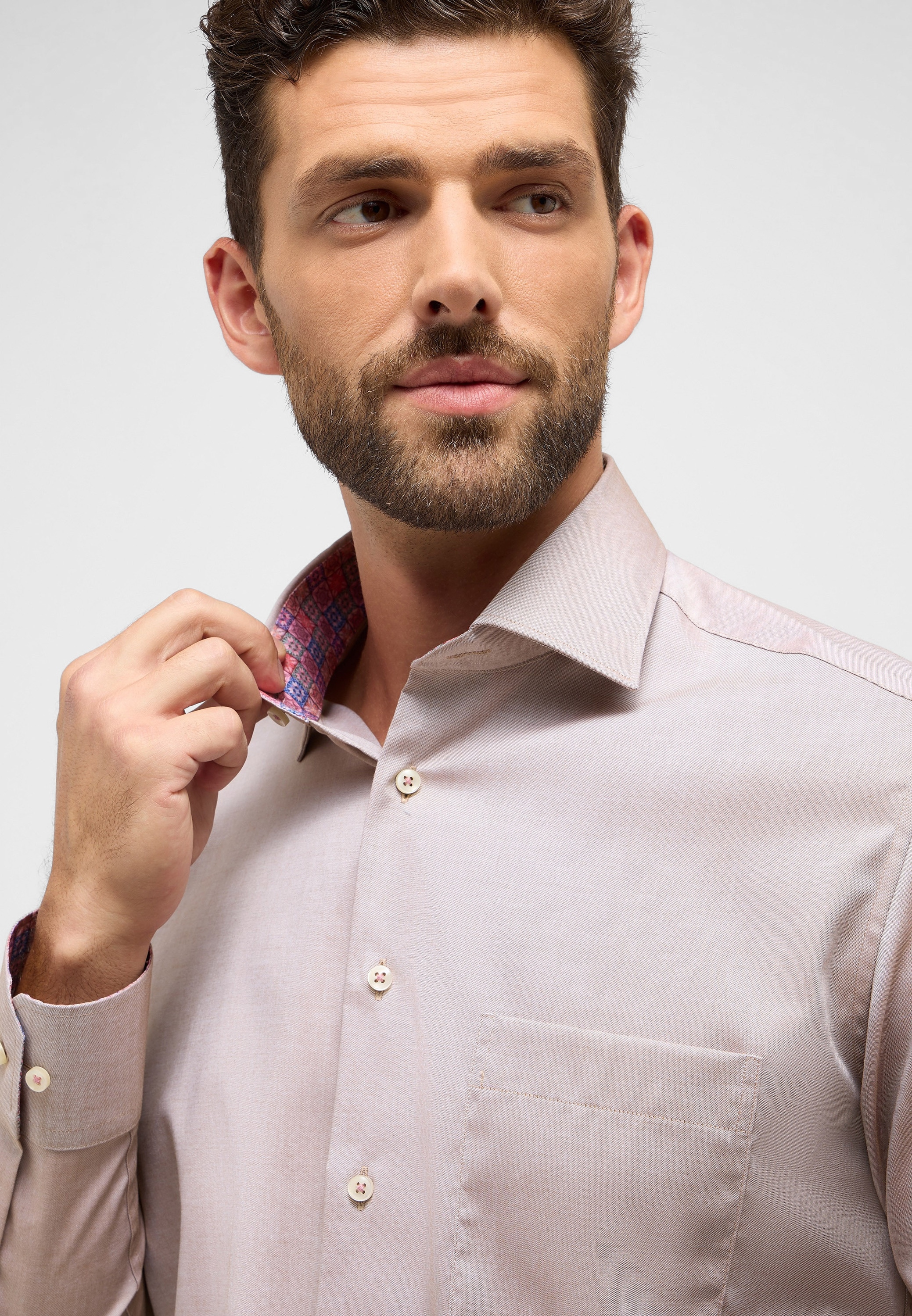 Eterna Langarmhemd »MODERN FIT«, NON IRON (bügelfrei)