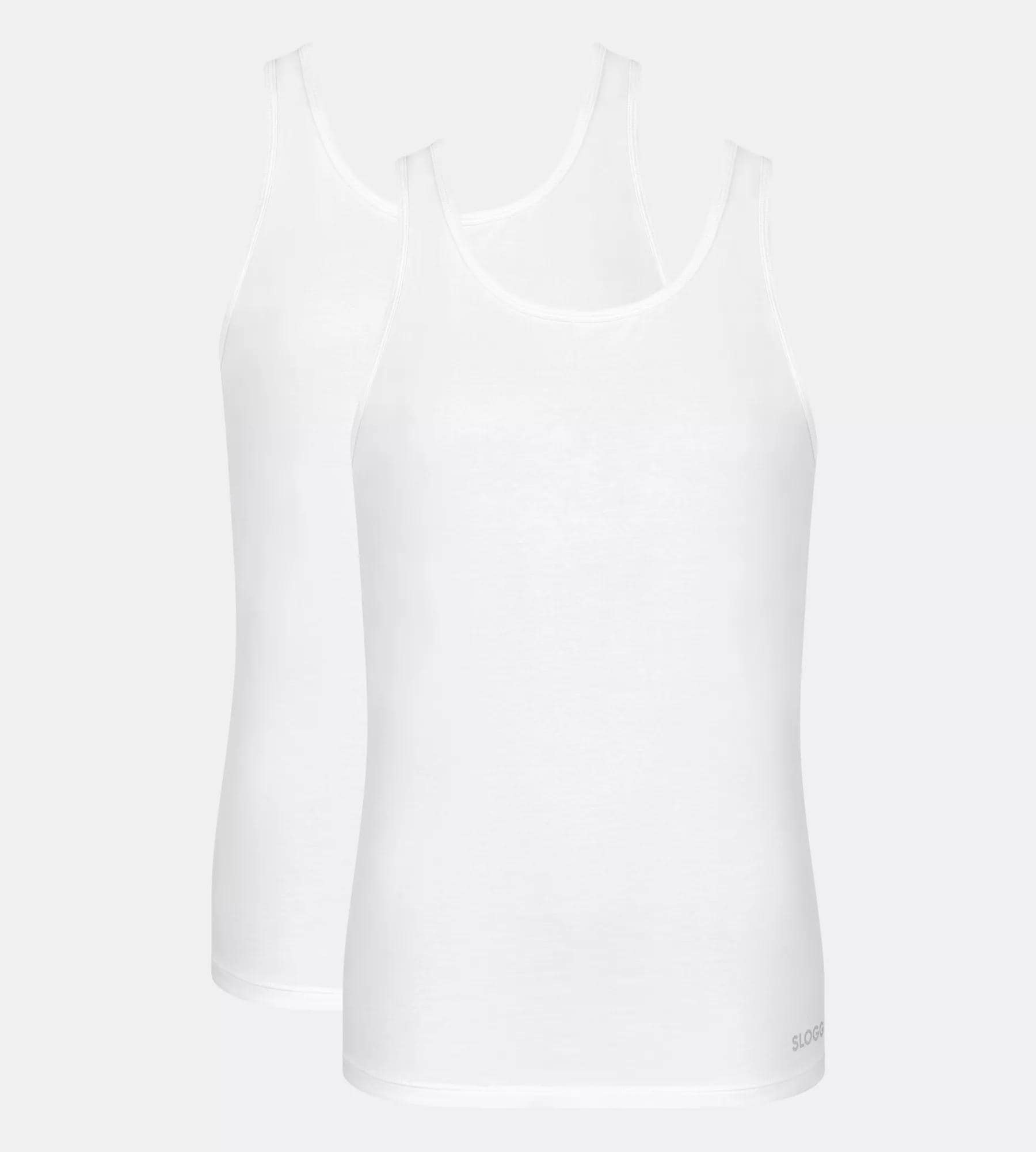 sloggi Tanktop »men GO ABC 2.0« 2er Pack,  Rundhalsausschnitt, ärmellos, Regular Fit, Baumwollmischung