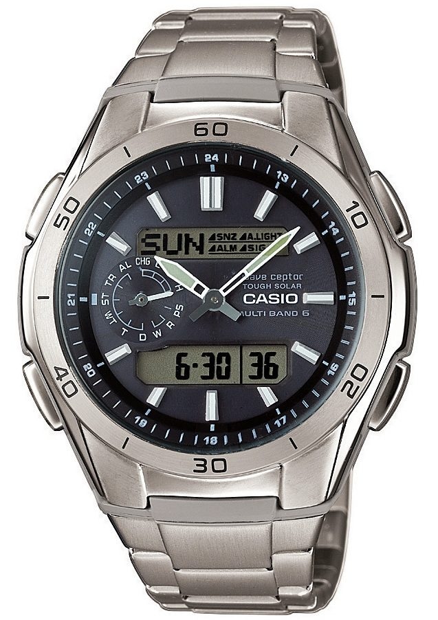 Casio Funk Funkchronograph »WVA-M650TD-1AER«, Solaruhr, Armbanduhr, Herren, digital, Stoppfunktion