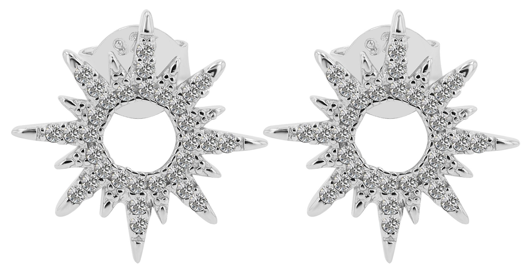 Adelia´s Paar Ohrstecker »Damen Ohrringe ¿ Ohrstecker aus 925 Silber mit Zirkonia«