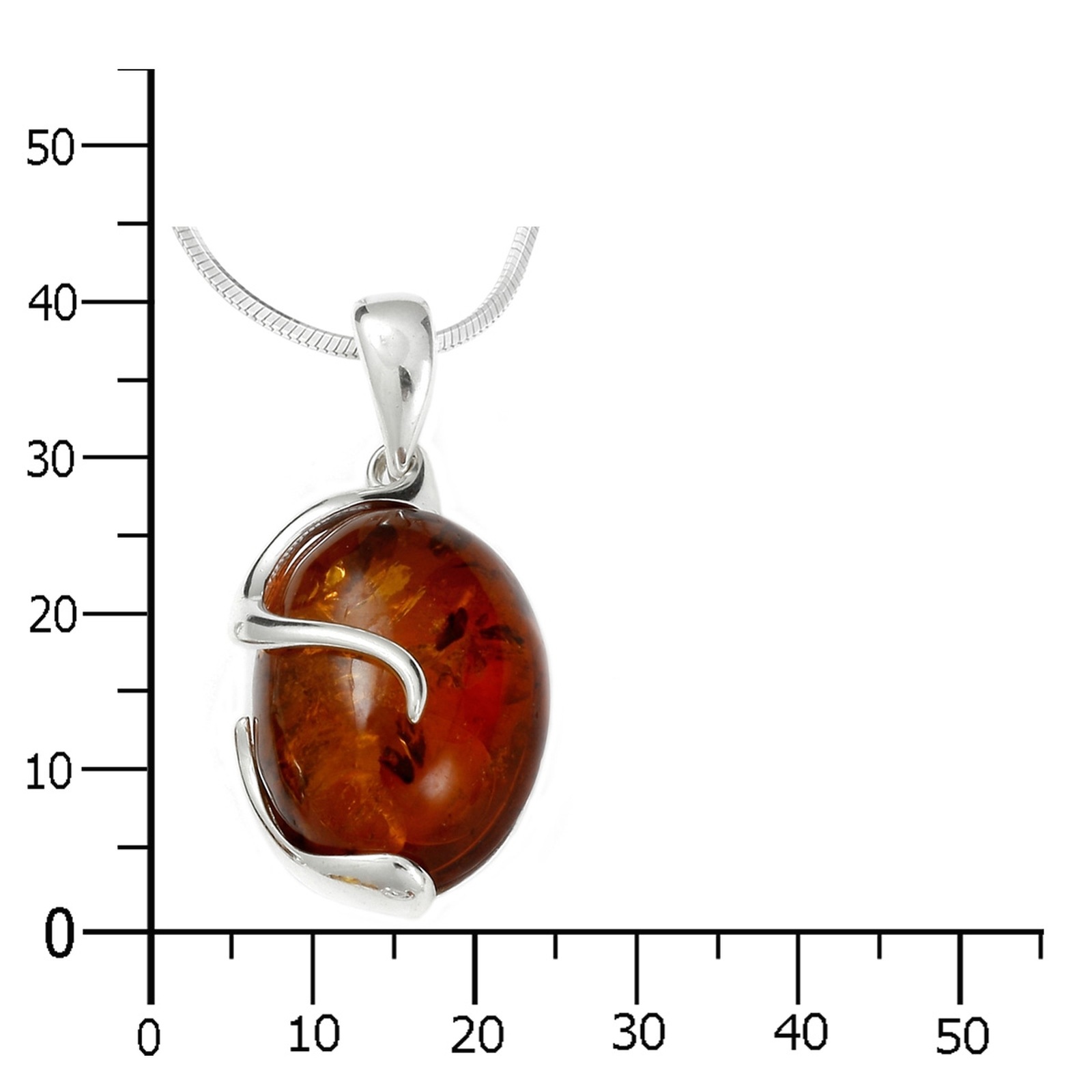OSTSEE-SCHMUCK Kette mit Anhänger »- Gesine - Silber 925/000 - Bernstein«