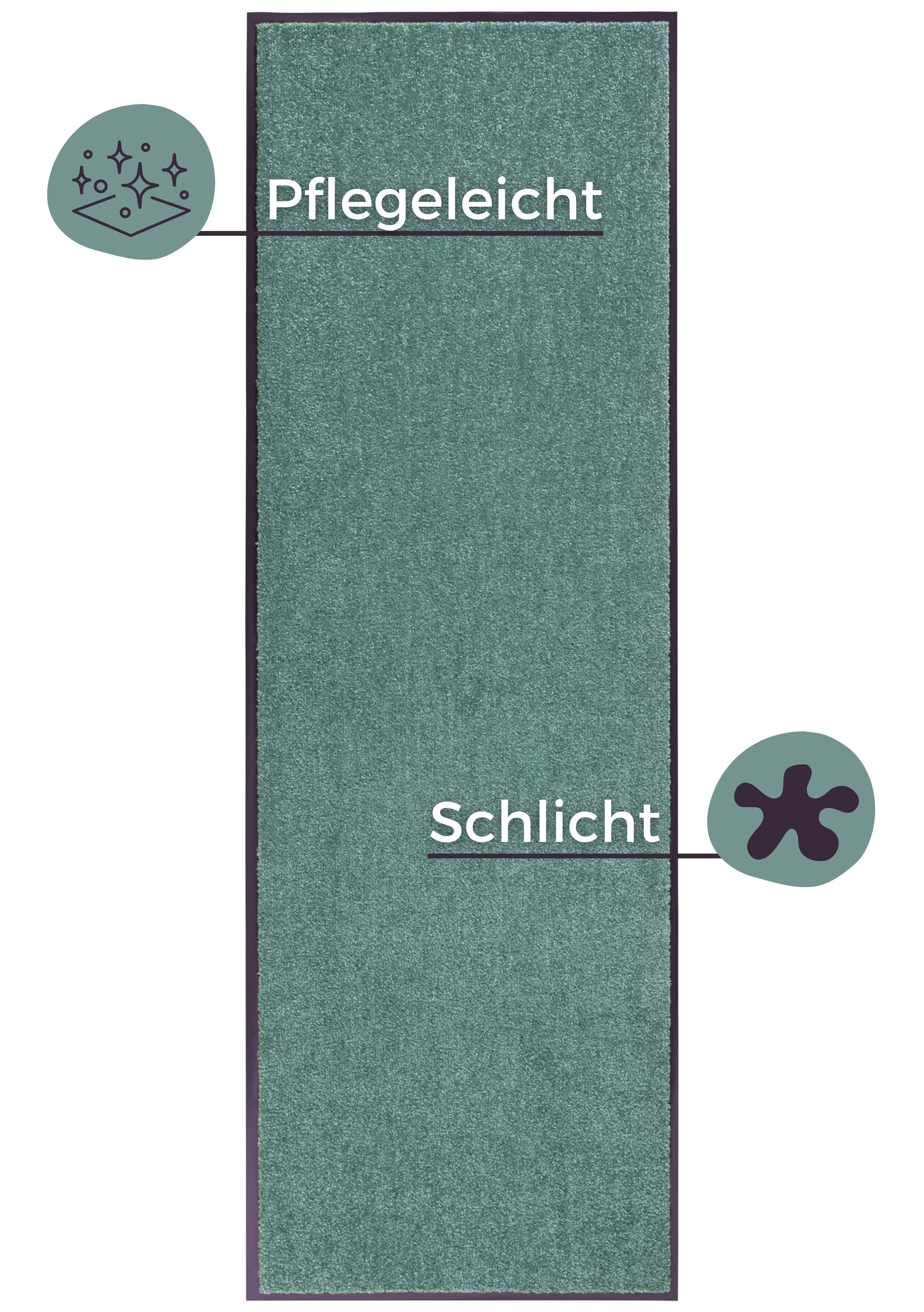 HANSE Home Fußmatte »Wash & Clean«, rechteckig, 7 mm Höhe, Schmutzfangmatte, Türmatte, In- und Outdoor, Teppich, Läufer, waschbar