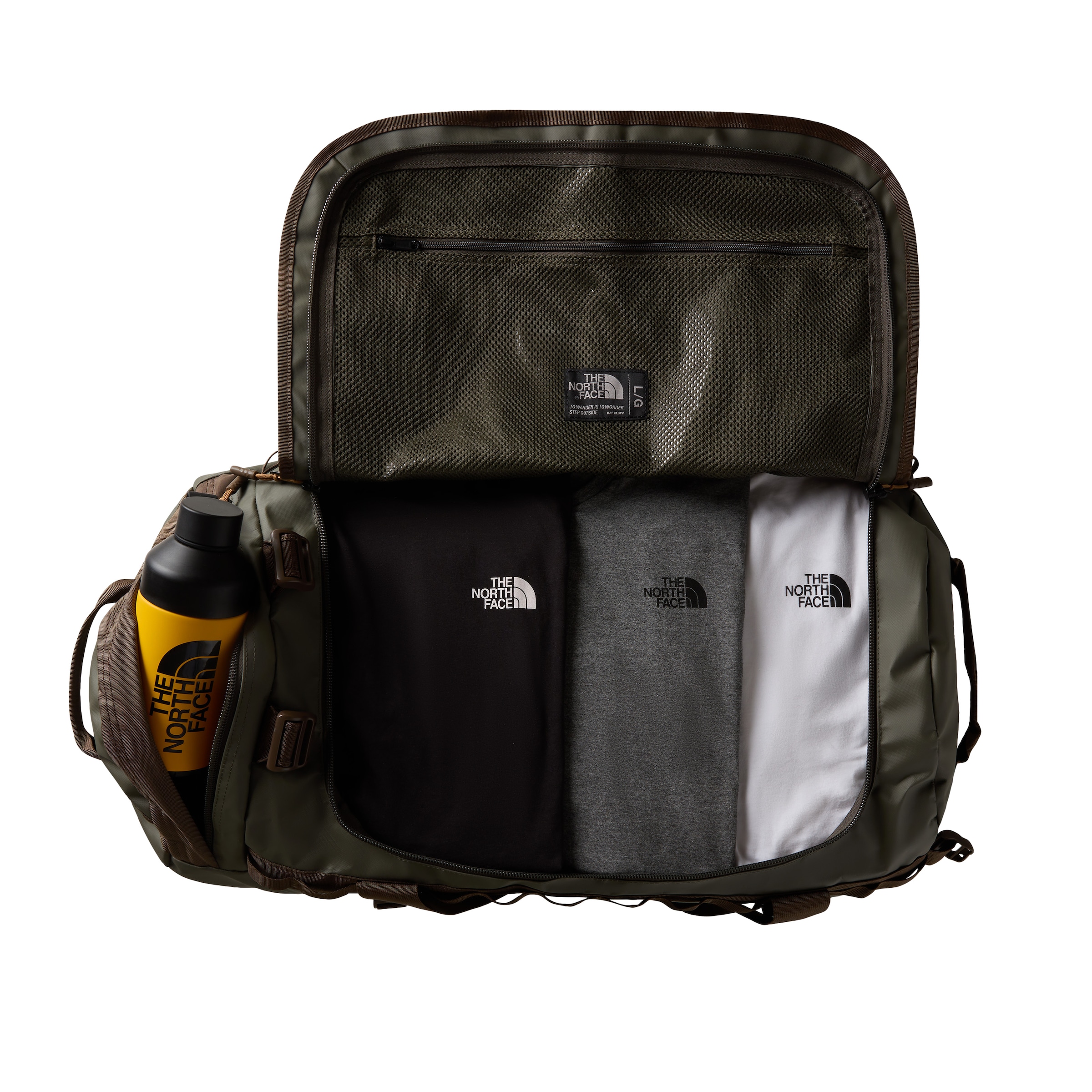 The North Face Sporttasche »BASE CAMP DUFFEL - L«, (1 tlg.), 95 Liter Volumen