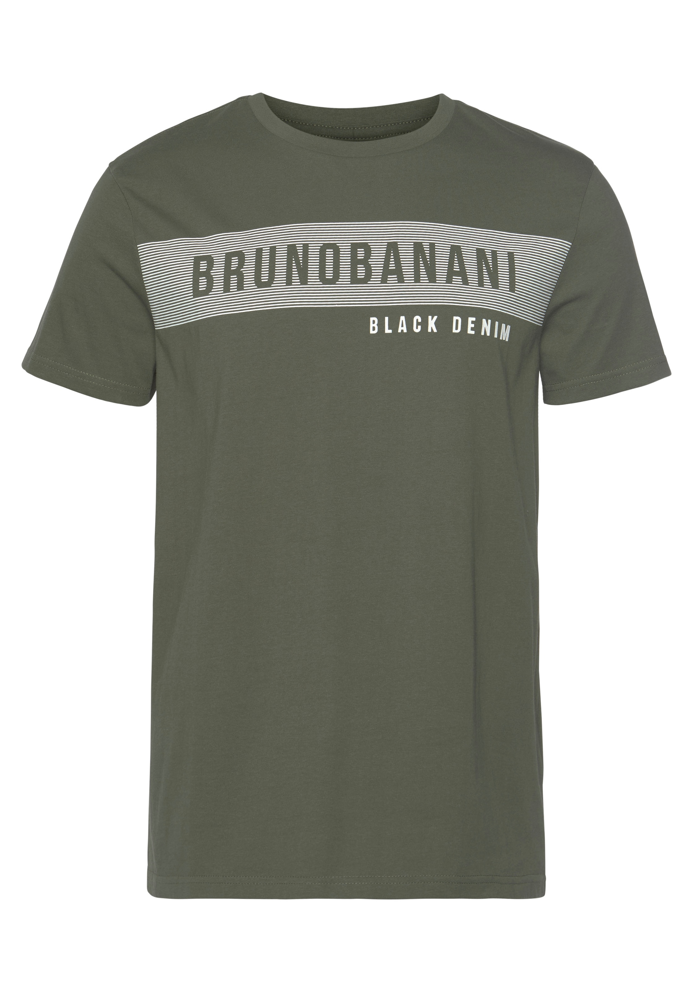 Bruno Banani T-Shirt, kurzärmelig, schmal geschnitten, Rundhalsausschnitt