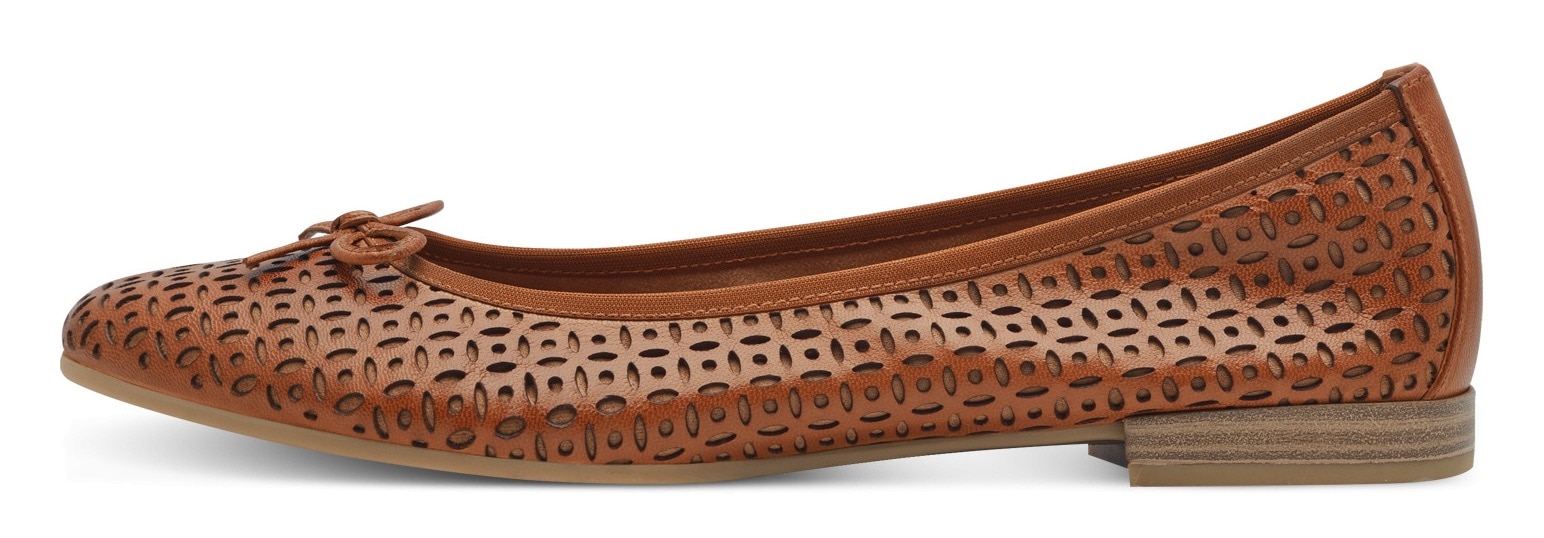 Tamaris Ballerina, Businessschuh, Halbschuh, Schlupfschuh mit hübscher Zierschleife