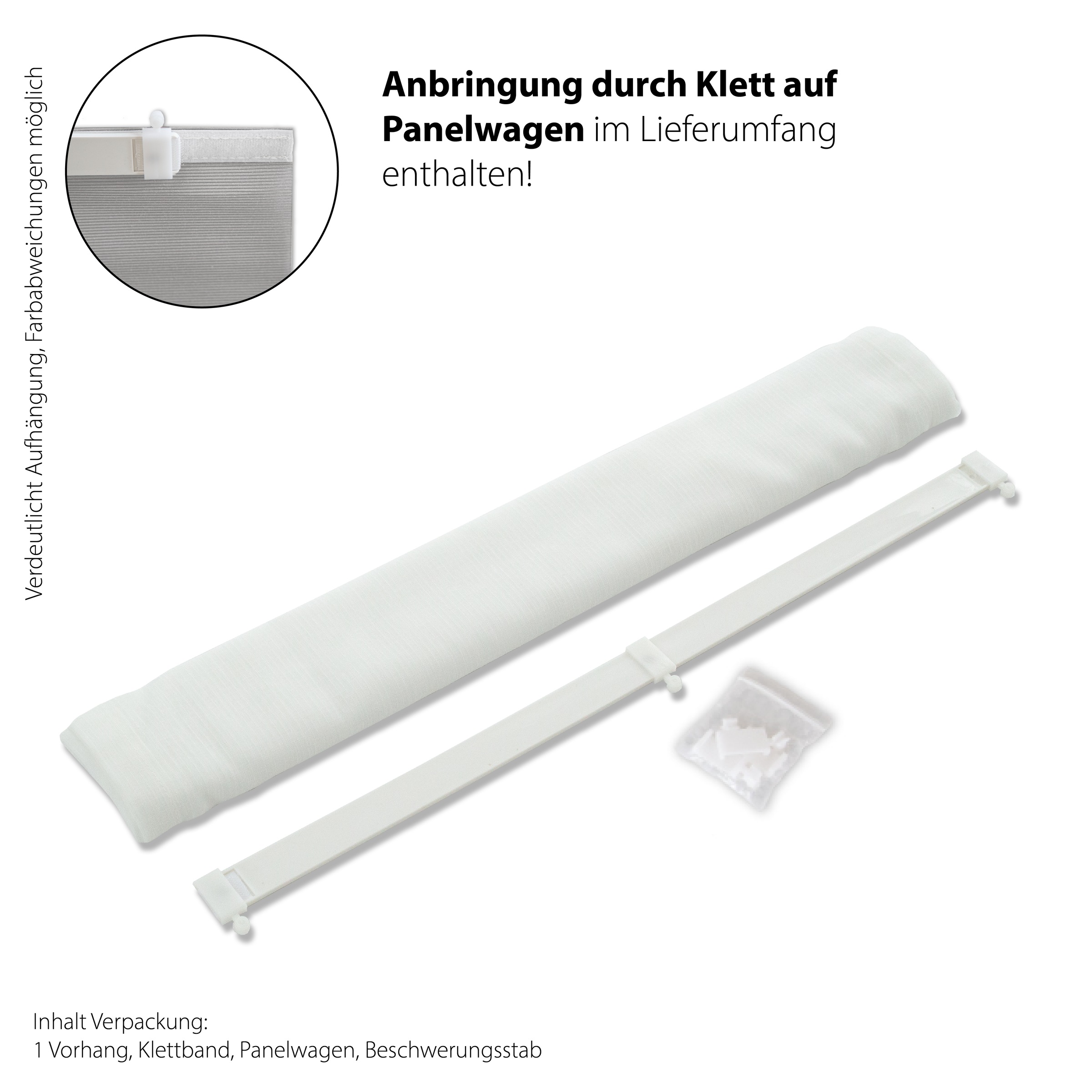 HOMING Scheibengardine »Faria« Stangendurchzug 1 Stk. tlg. Fertigschal