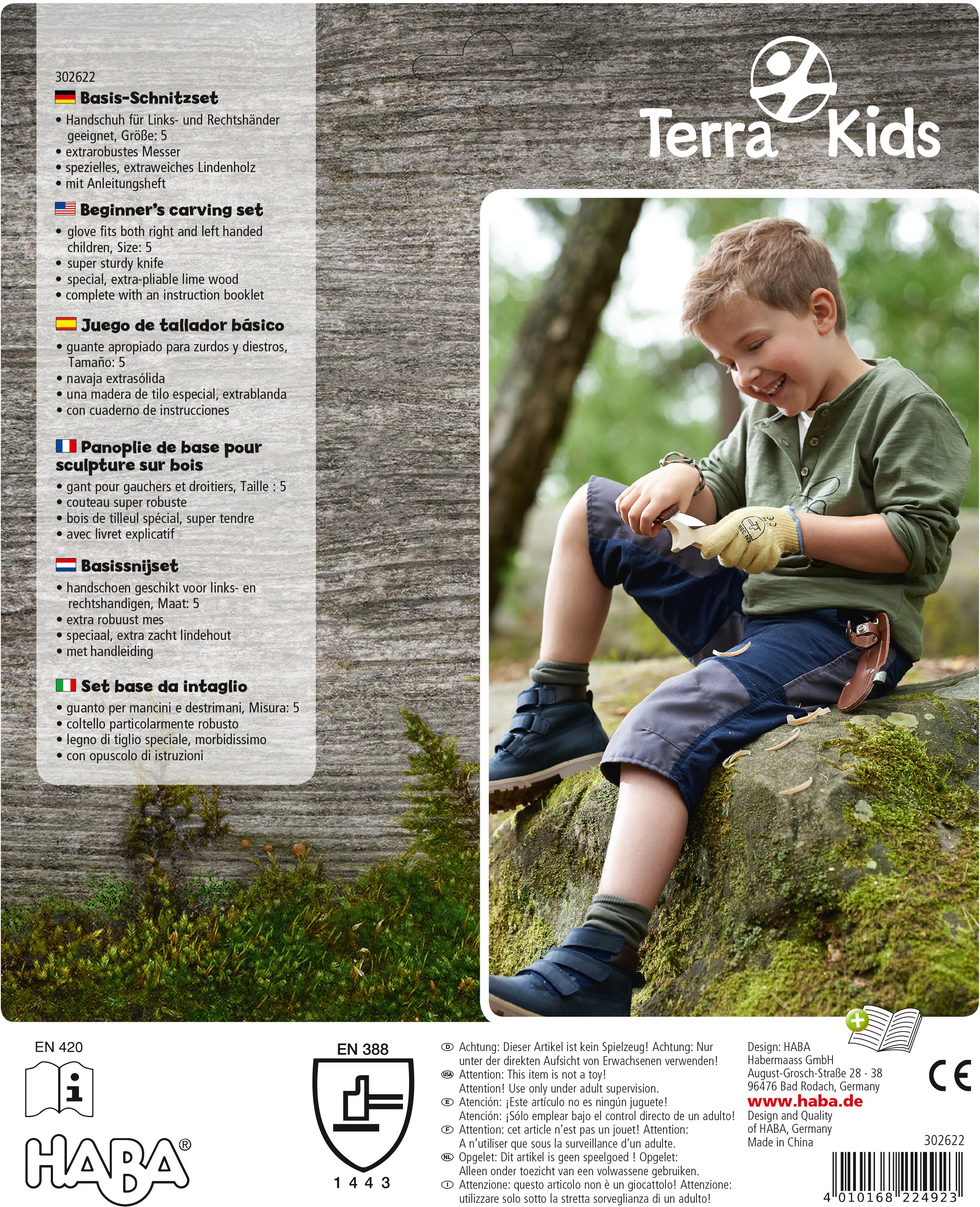 Haba Kreativset »Terra Kids, Basis-Schnitzset«