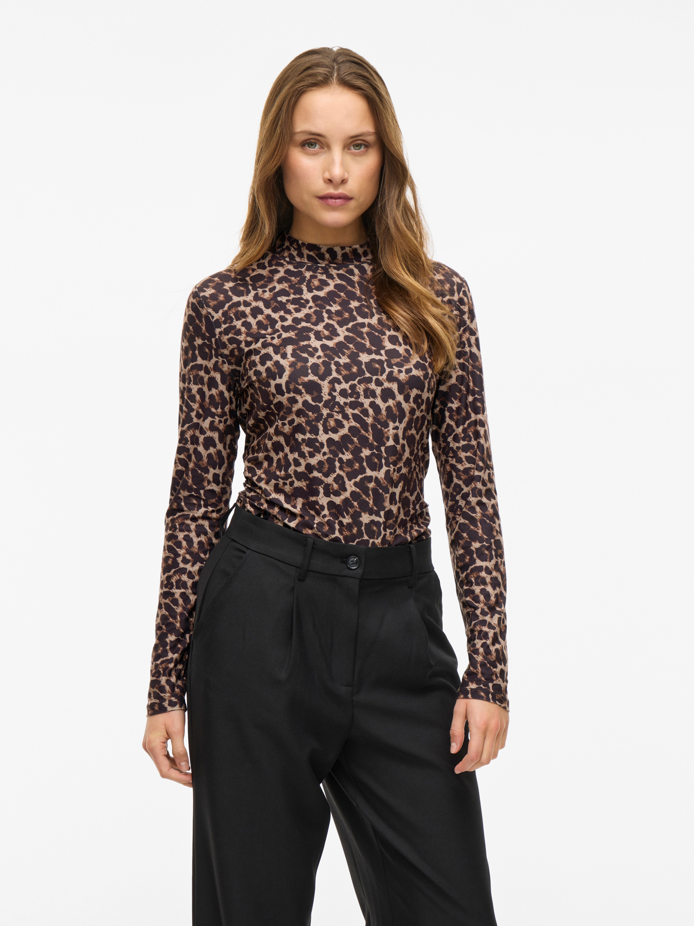 Vila Stehkragenshirt »VILEOA L/S ROLLNECK TOP - NOOS«