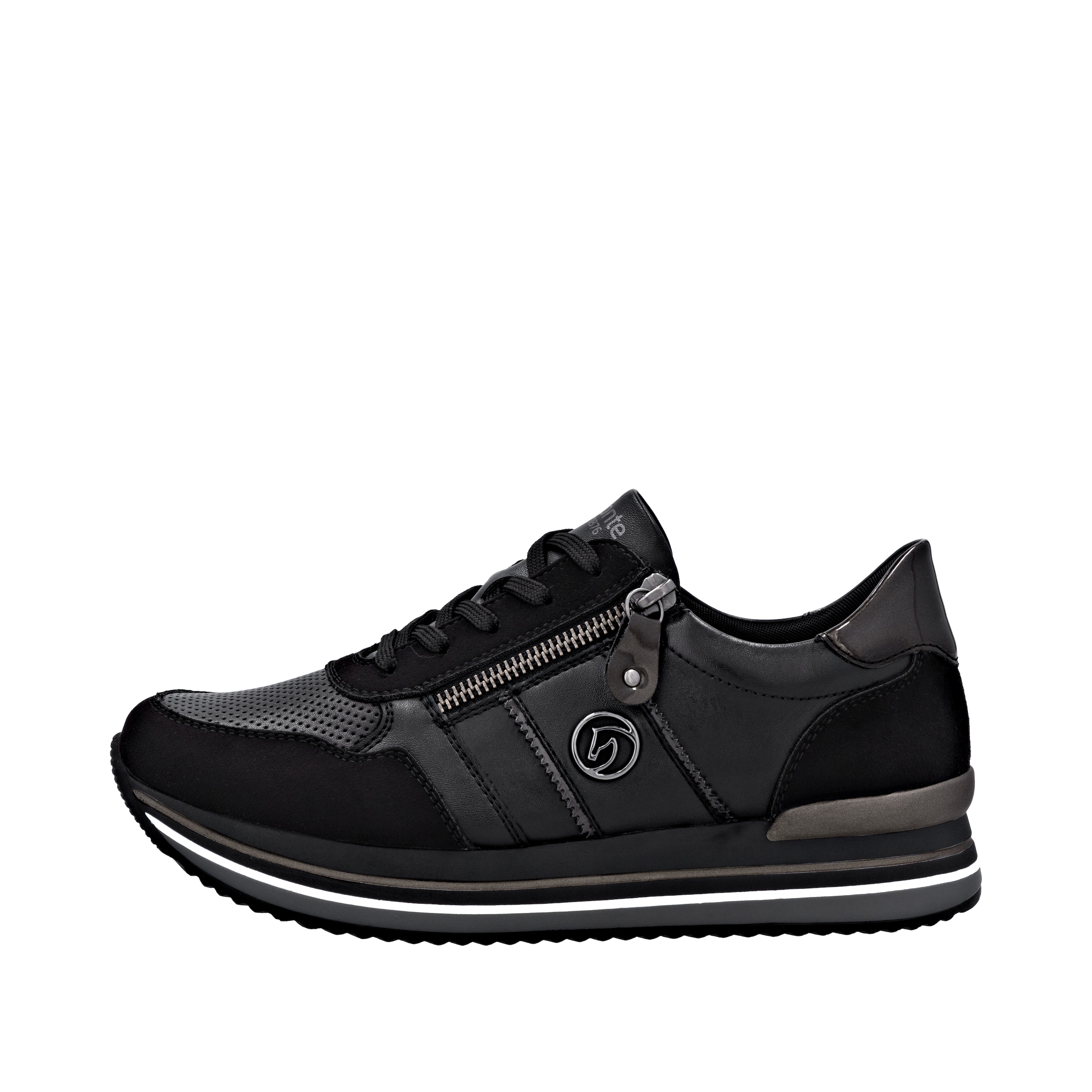 Remonte Plateausneaker, Schnürschuh, Halbschuh, Freizeitschuh mit gepolstertem Schaftrand