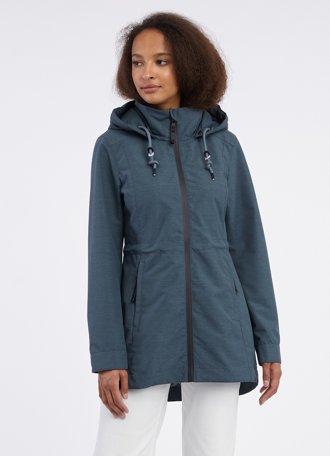 Ragwear Damen Outdoorjacke »DAKKOTA A« mit Kapuze in grau, Größe XXL (44)