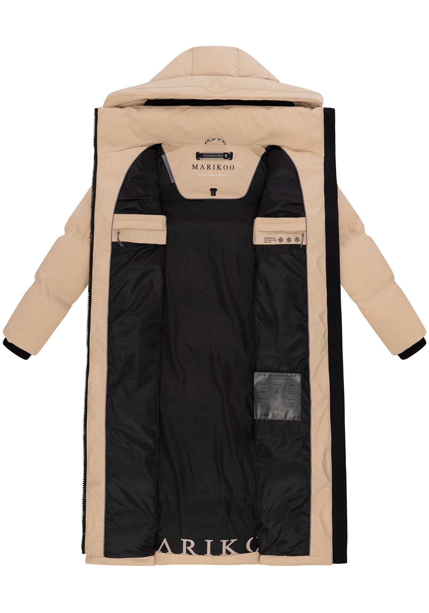 Marikoo Winterjacke »Marikoo Tikoraa Damen lange Winterjacke Steppjacke N102«