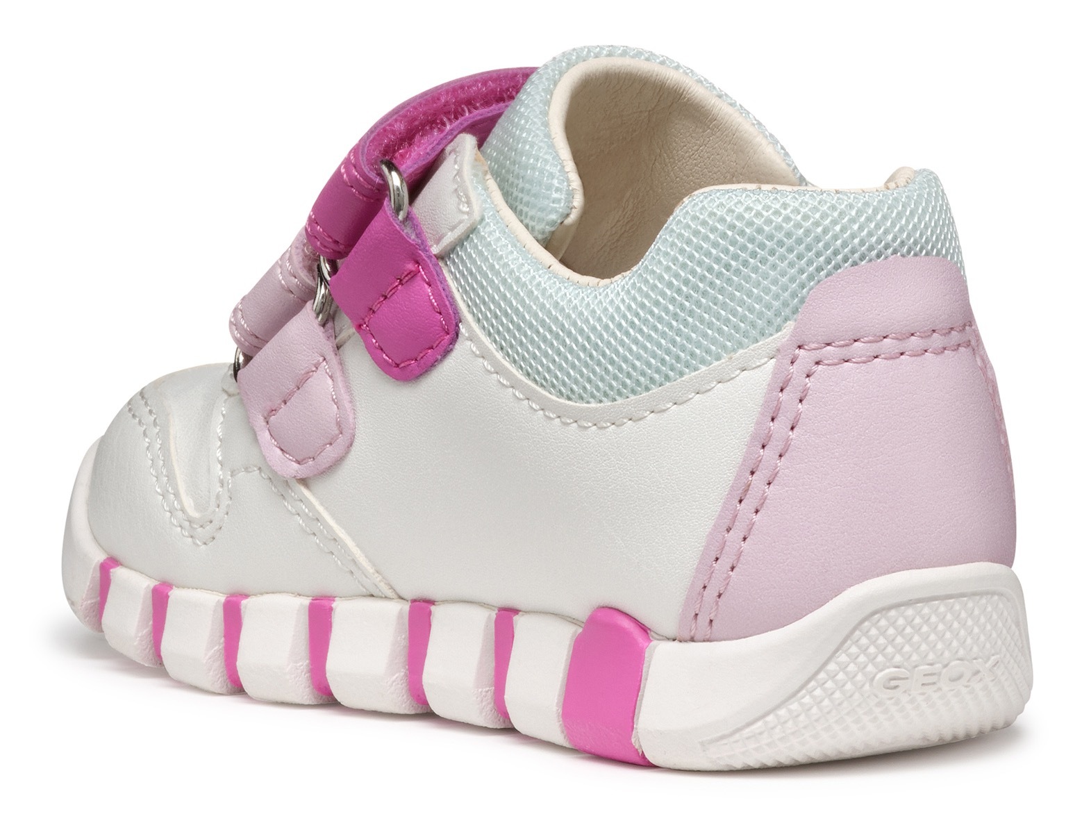 Geox Lauflernschuh »B IUPIDOO GIRL«, Sneaker, Klettschuh, Mädchenschuh mit großem Stern an der Ferse