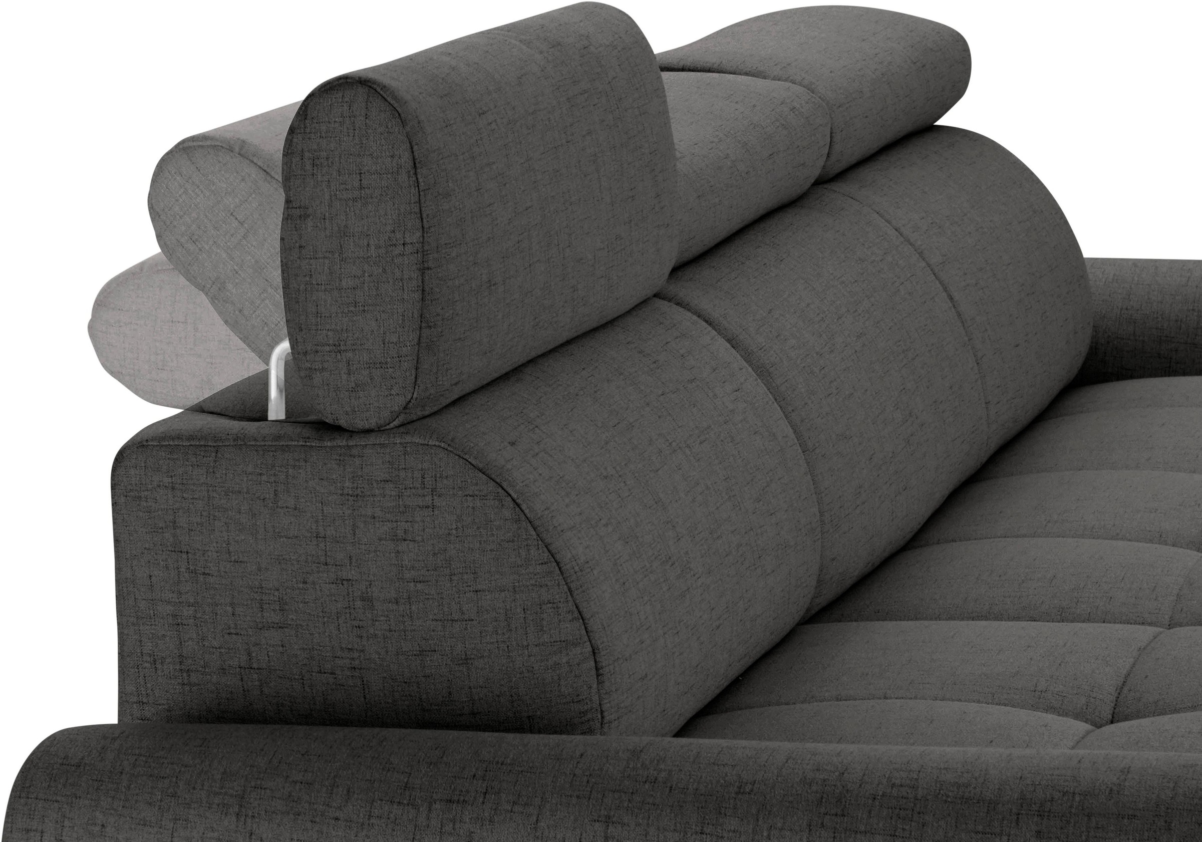 sit&more Ecksofa »Riva L-Form« inklusive Kopteilverstellung, wahlweise mit Bettfunktion