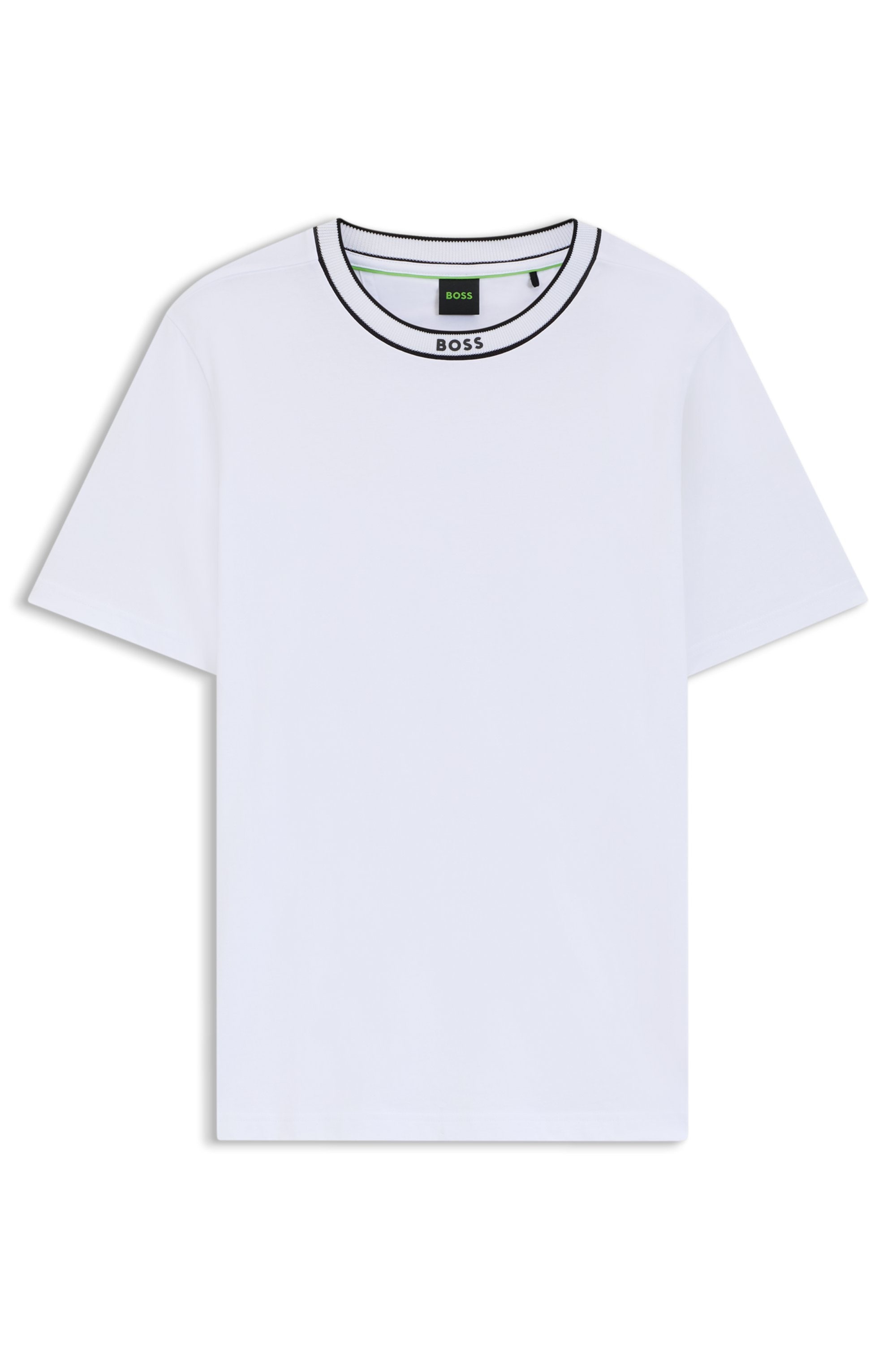 BOSS GREEN T-Shirt »Tee«, mit Streifendetail am Ausschnitt