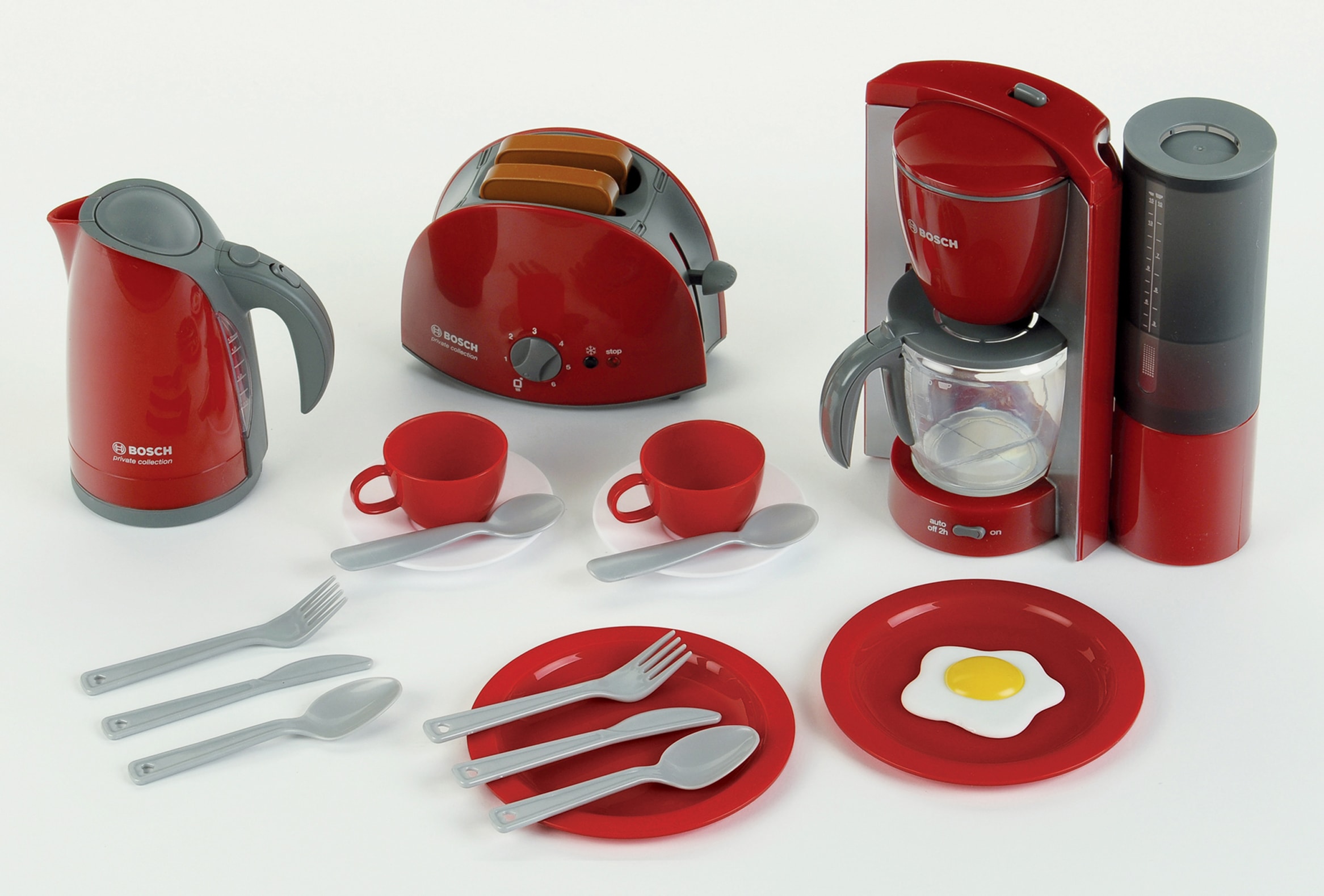 Kinder-Küchenset »Bosch Frühstückset«, (Set, 16 tlg.), Wasserkocher mit Wasser befüllbar