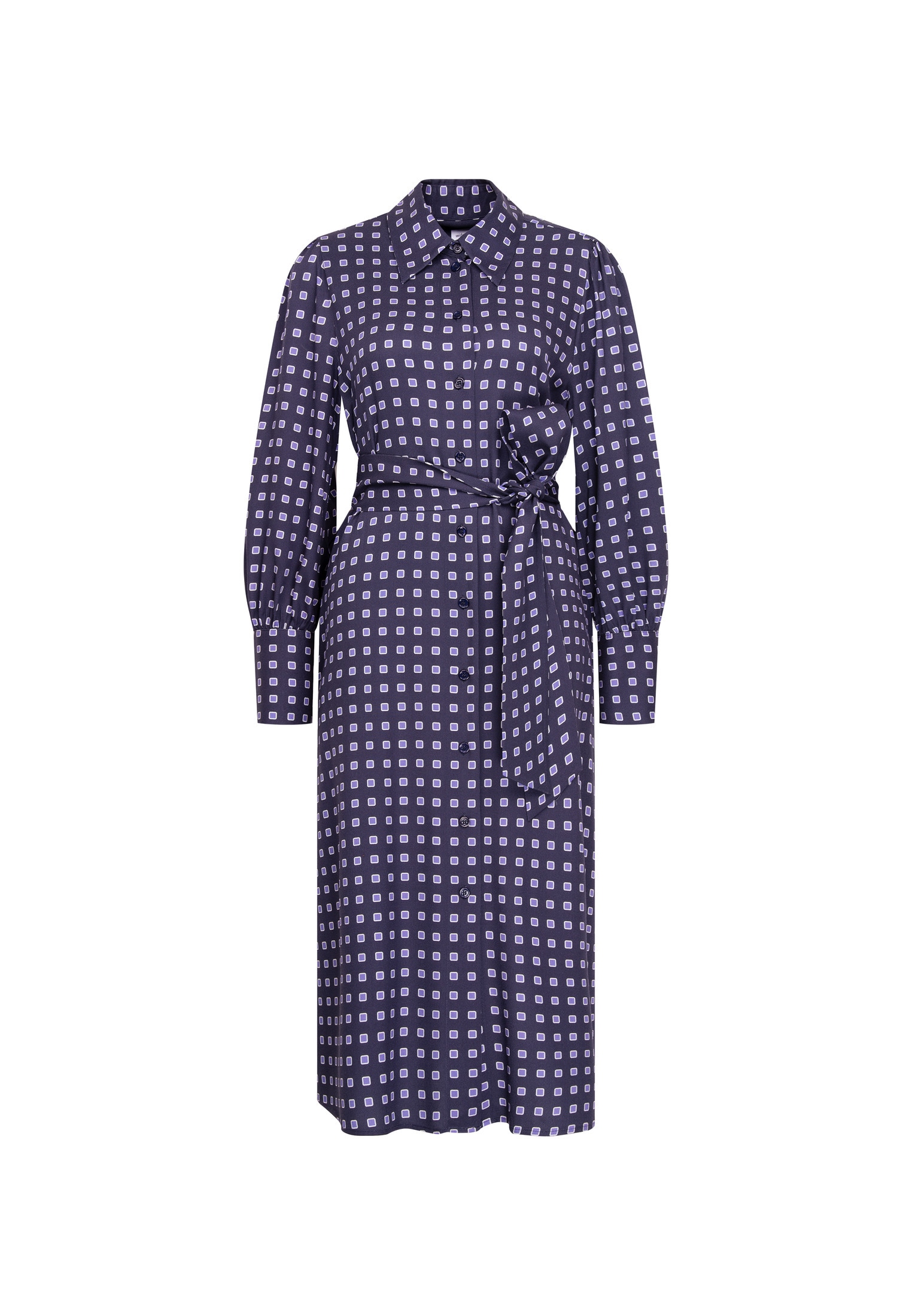 seidensticker Sommerkleid 1/1 Kragen Geometrische Muster