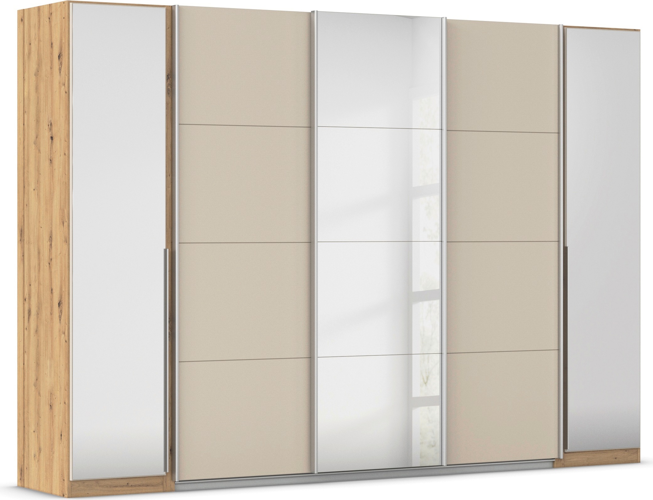 OTTO home Schwebetürenschrank »Dreh-/Schwebetürenschrank Kleiderschrank Familie, OTTOs Choice, Agordo« in verschiedenen Farben erhältlich, Breite ca. 301cm, 