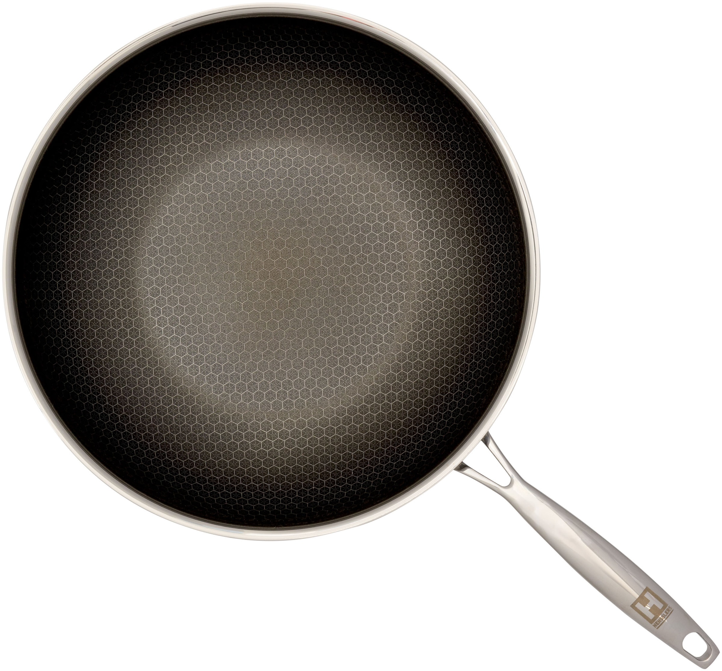 HENSSLERS Wok »HENSSLERS Edelstahl Wok inkl. Glasdeckel, Ø 28 cm« Edelstahl 2 Stk. tlg. Wokpfanne für die asiatische Küche