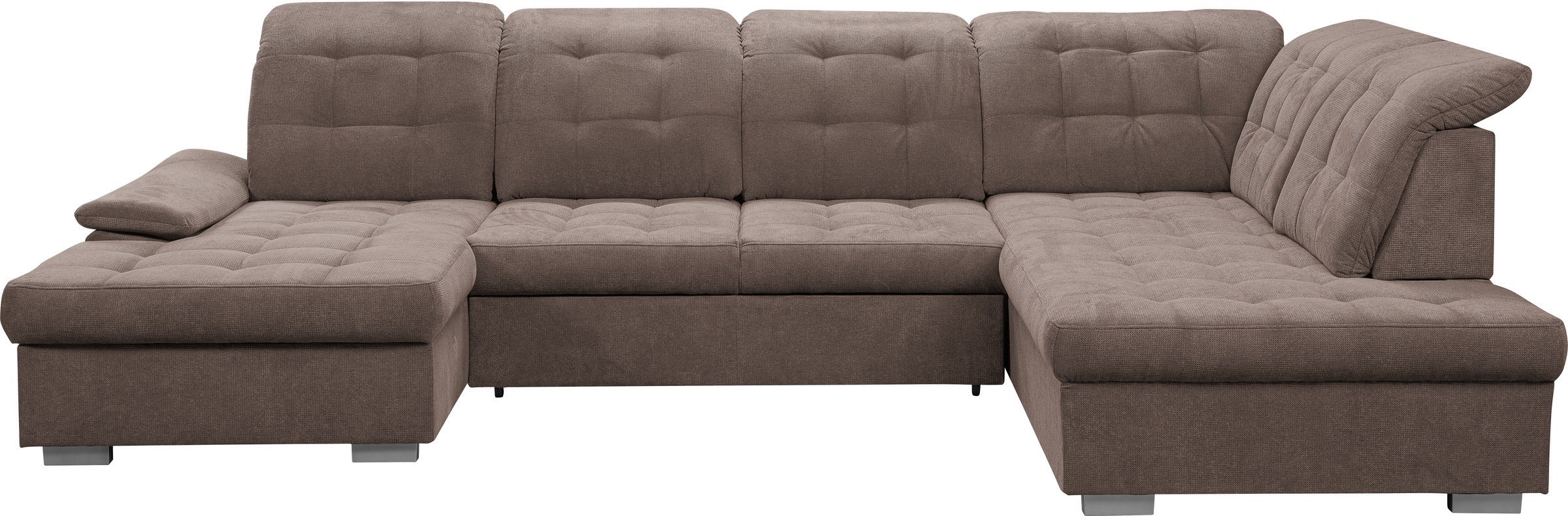 WERK2 Wohnlandschaft »Kordula-New U-Form«, Sofa in U-Form mit Schlaffunktion & Bettkasten, Schlafcouch