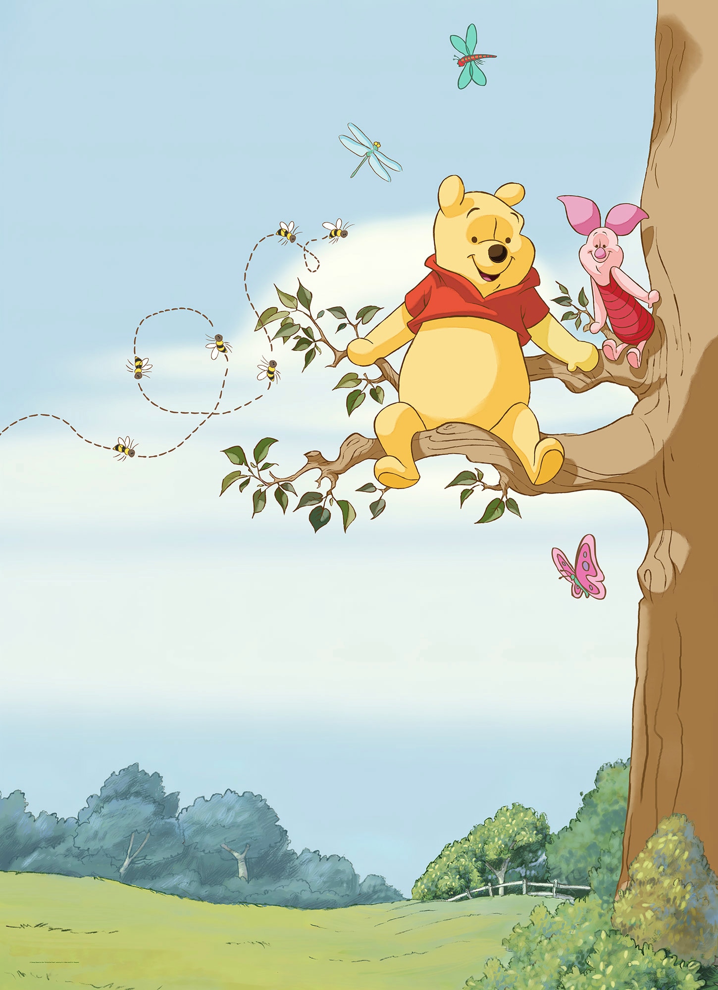 Komar Fototapete »Winnie Pooh Tree«, 184x254 cm (Breite x Höhe), inklusive  Kleister online kaufen bei OTTO
