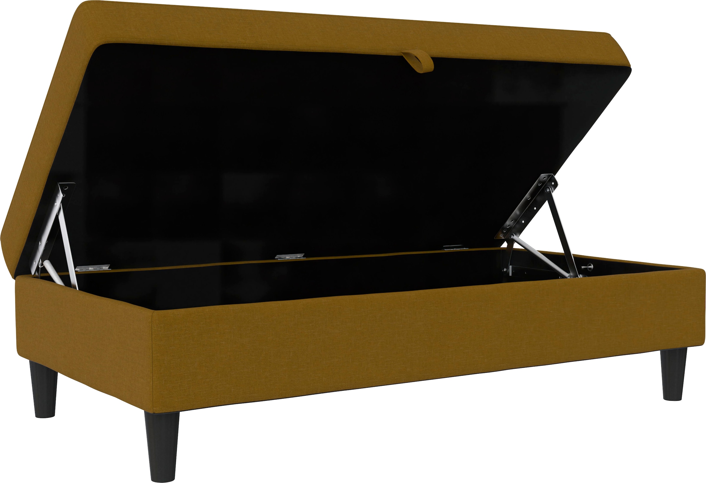 Dorel Home Stauraumhocker »Hartford« Polsterhocker mit Stauraum, frei im Raum stellbar, Sitzhöhe 43 cm