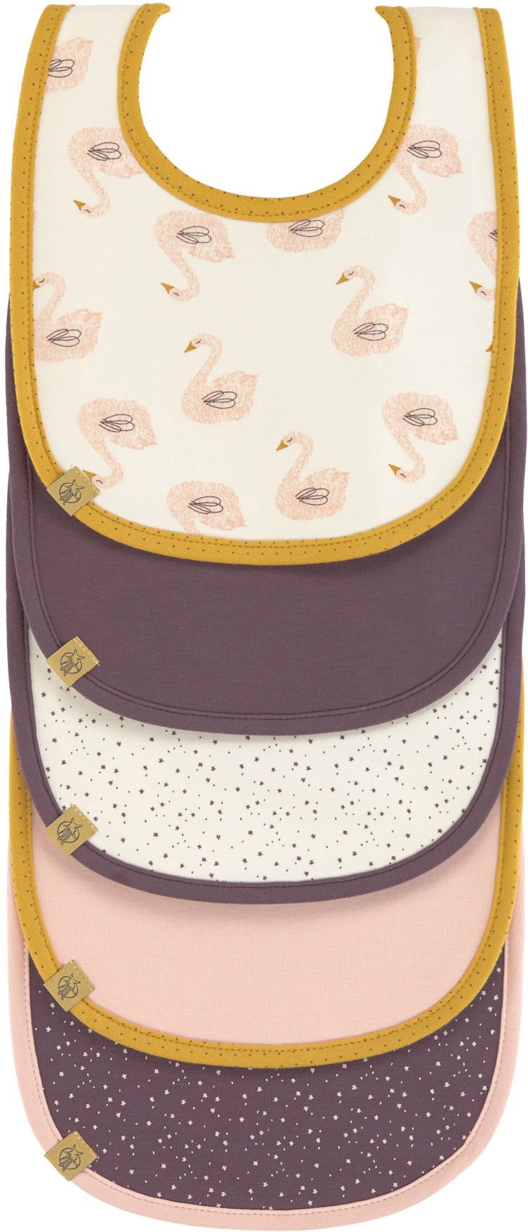 Lätzchen, »Little Water, Swan«, (Set, 5-tlg.)