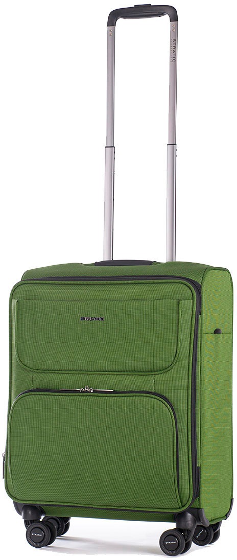 Stratic Weichgepäck-Trolley »Bendigo Light + S, green«, 4 Rollen, Handgepäck Reisekoffer Reisegepäck TSA-Zahlenschloss