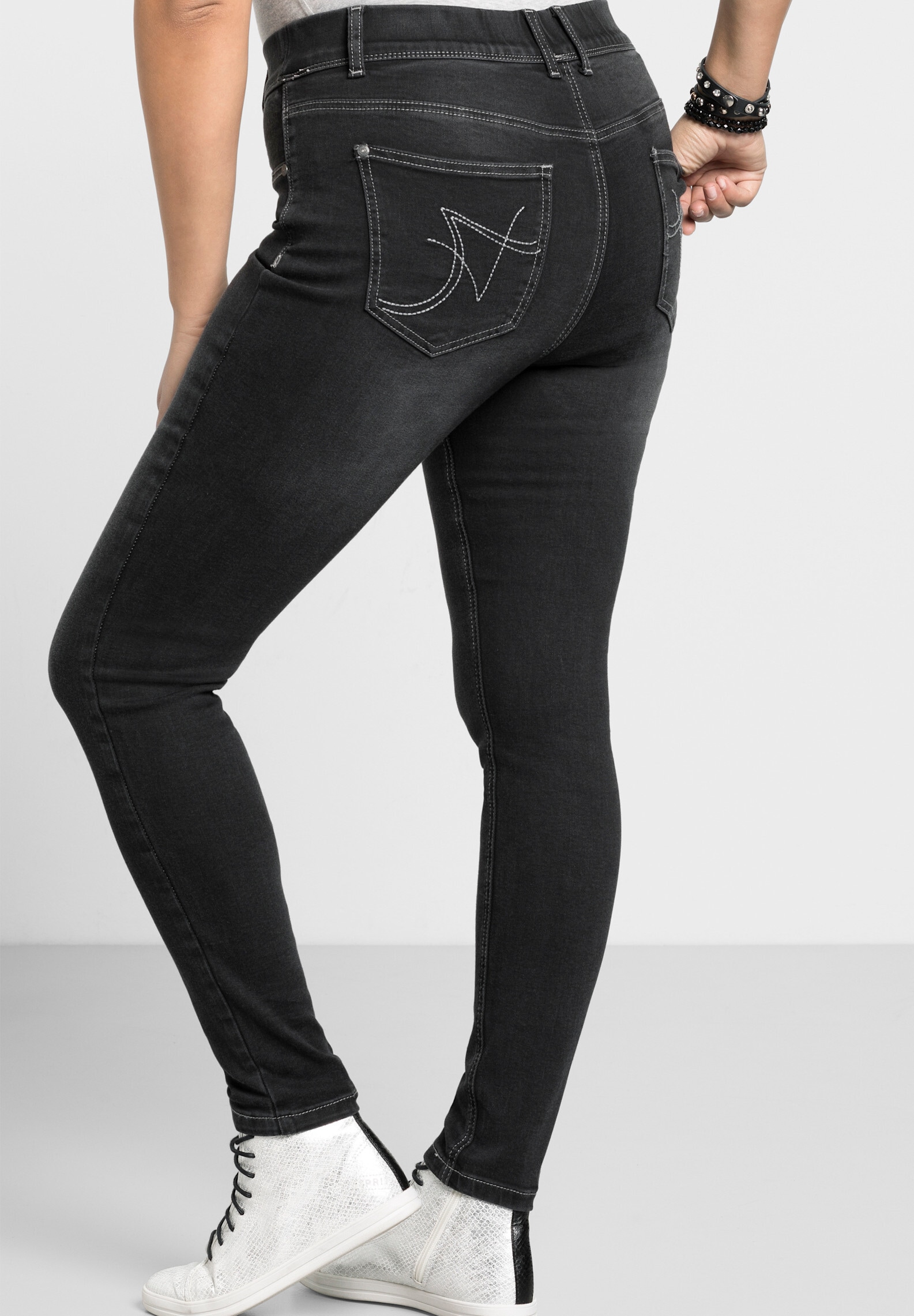 Sheego Schlupfjeans »Jeans-Leggings Jeggings in Power-Stretch-Qualität« Power-Stretch-Qualität