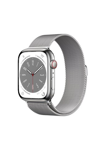 Apple Smartwatch »Series 8, GPS + Cellular,Edelstahl-Gehäuse, 45 mm mit... kaufen