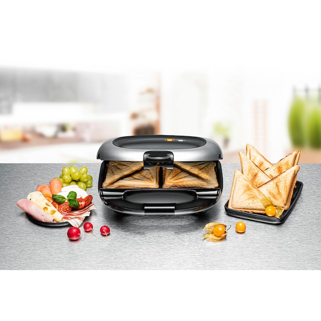 Rommelsbacher Sandwichmaker »ST 1000«, 950 W, für 2 American XL Toasts (ca.  12 x 12 cm) jetzt bestellen bei OTTO