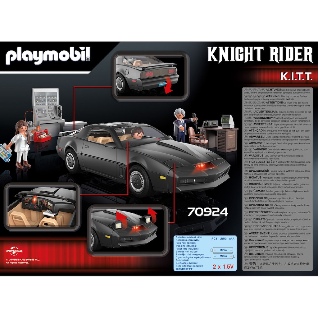Playmobil® Konstruktions-Spielset »Knight Rider - K.I.T.T. (70924)«, (53 St.)