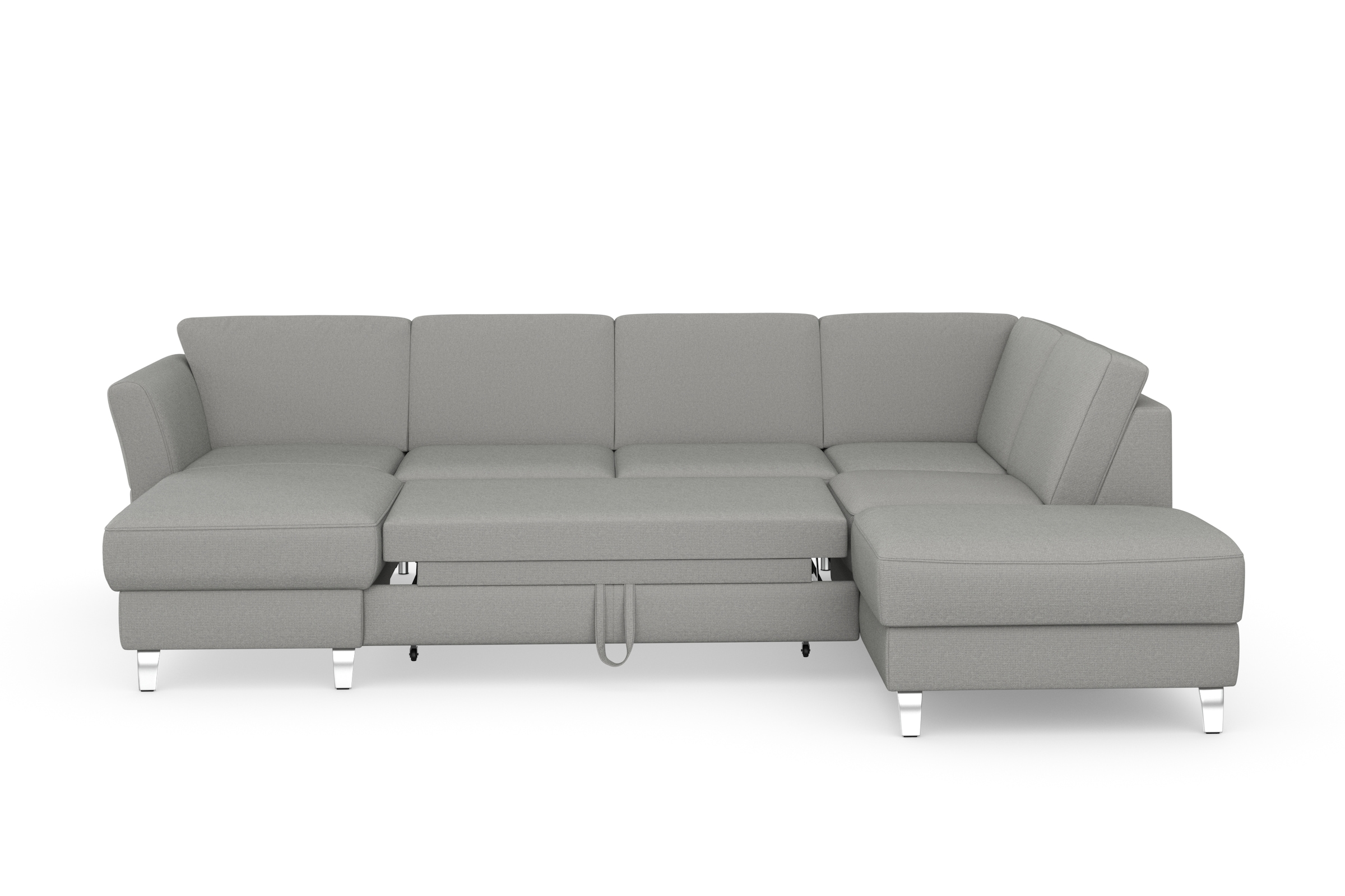sit&more Wohnlandschaft »Visby U-Form«, Wahlweise mit Bettfunktion und Stauraum, frei im Raum stellbar