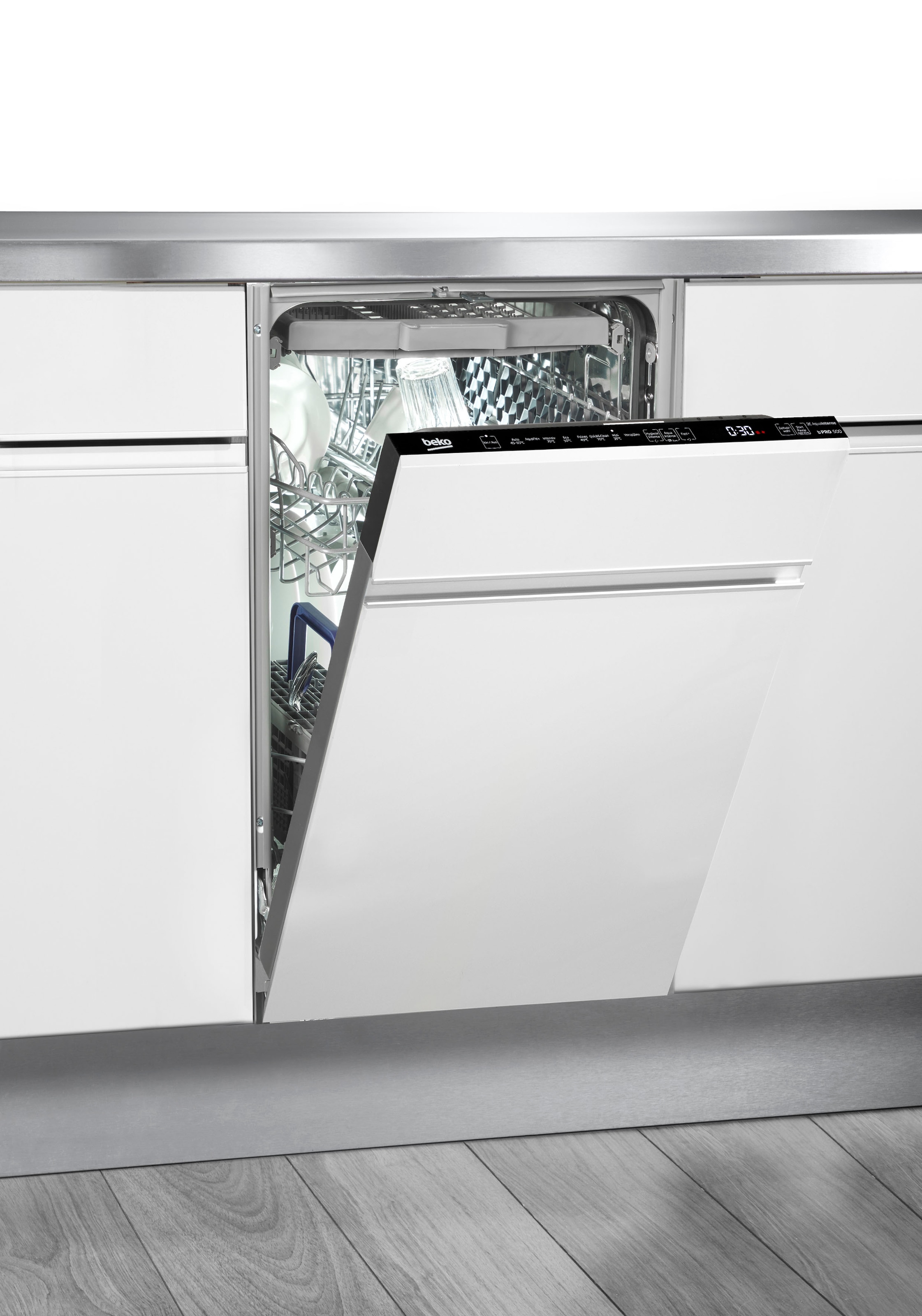 BEKO vollintegrierbarer Geschirrspüler »BDIS38040Q 7681301635«, 10 Maßgedecke, SelfDry